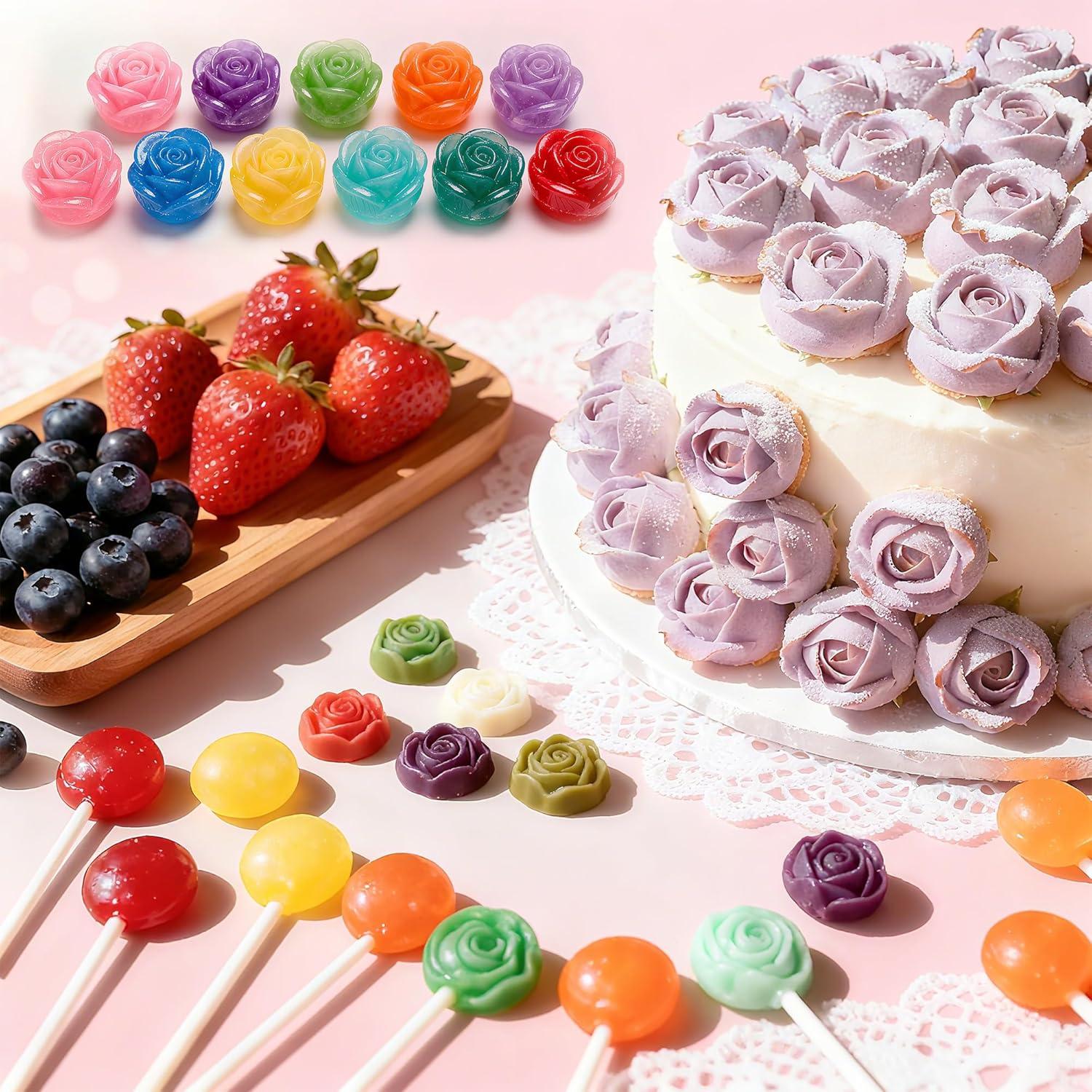 Moldes de Silicona de Rosa YA - 15 Cavidades para Chocolates y Jabones