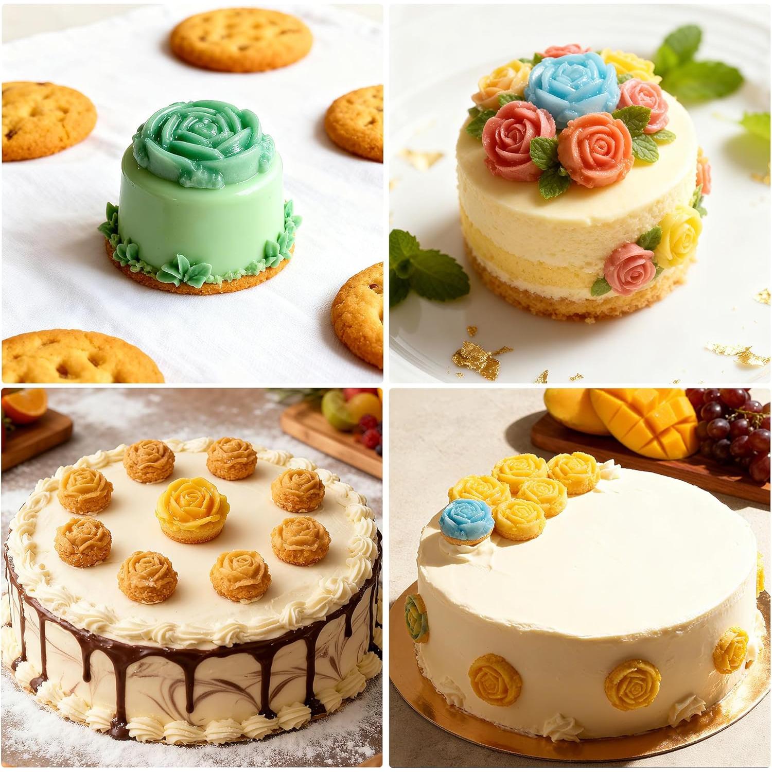 Moldes de Silicona de Rosa YA - 15 Cavidades para Chocolates y Jabones