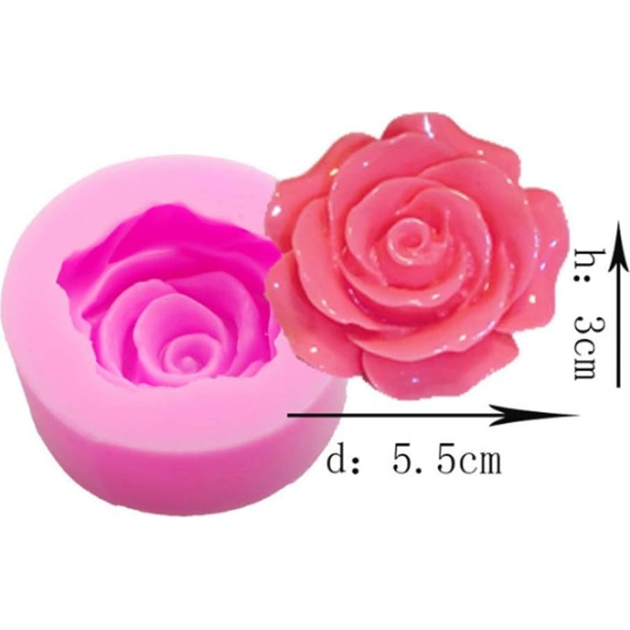 Molde de Silicona Rosa YANGN 5.99x3.20x2.99 cm