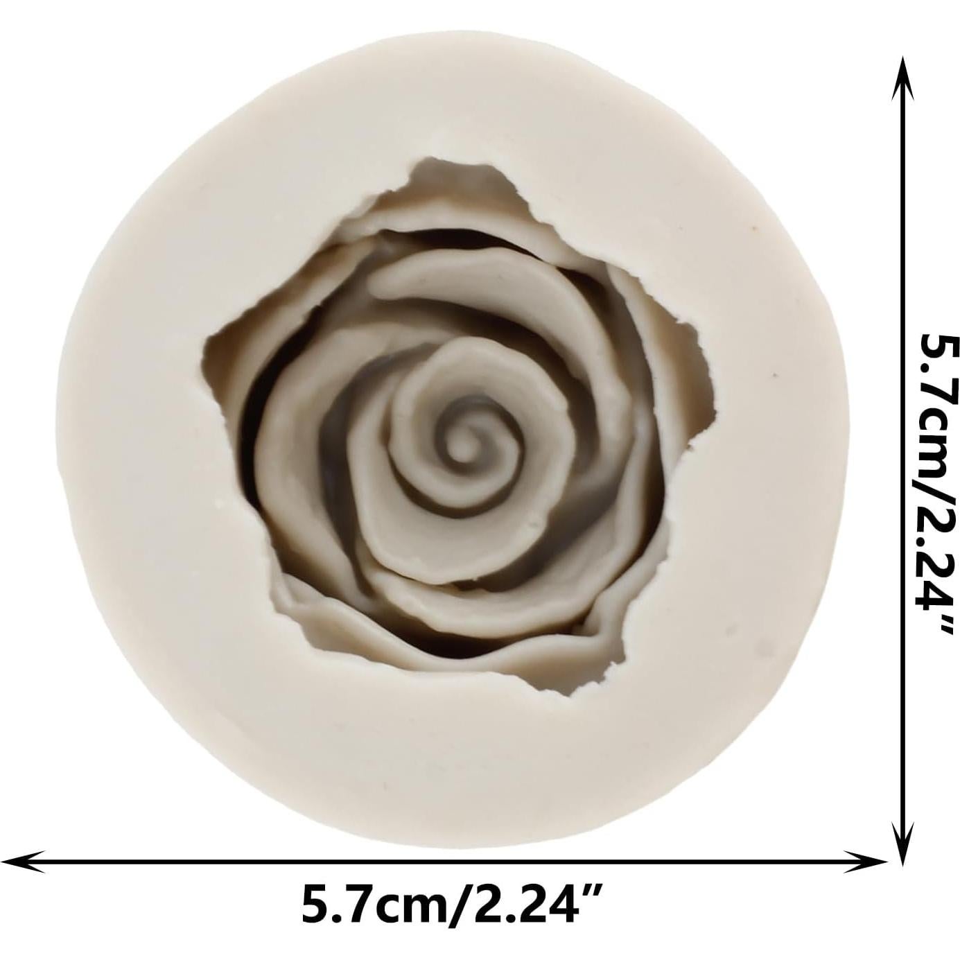 Flower Bloom Rose Shape Silicone Fondant Molds For Wedding Cake Decorating Cupcake Topper Chocolate Candy Gum Paste Soap Candle Polymer Clay
