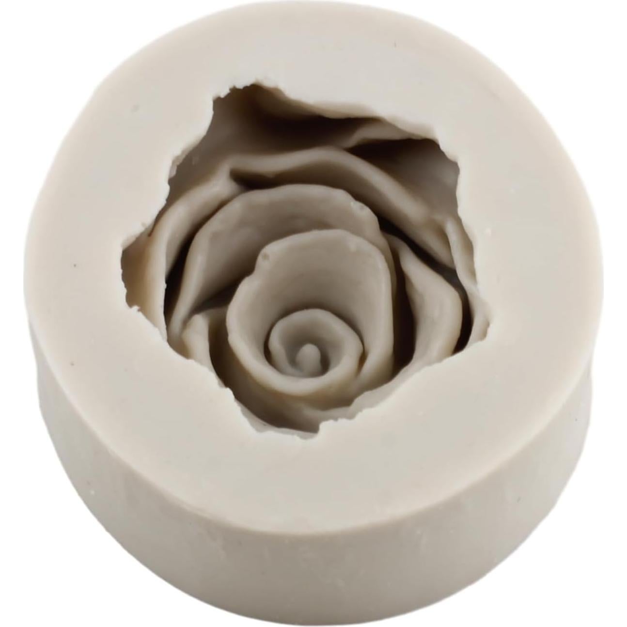 Flower Bloom Rose Shape Silicone Fondant Molds For Wedding Cake Decorating Cupcake Topper Chocolate Candy Gum Paste Soap Candle Polymer Clay