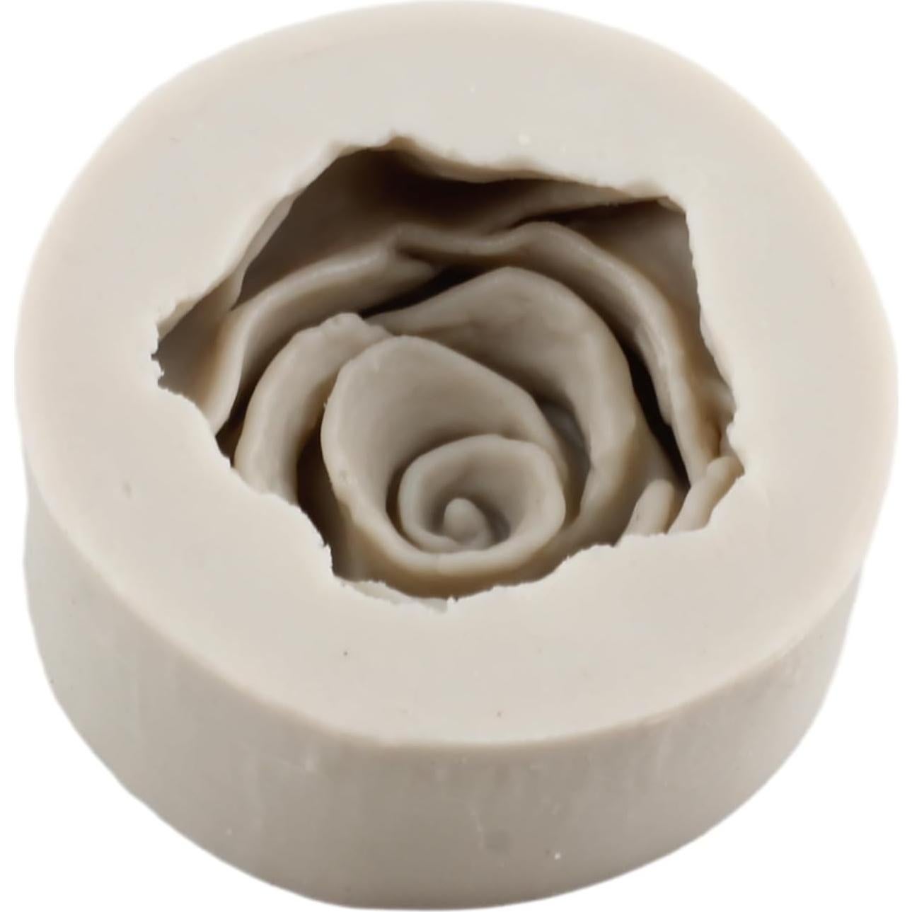 Flower Bloom Rose Shape Silicone Fondant Molds For Wedding Cake Decorating Cupcake Topper Chocolate Candy Gum Paste Soap Candle Polymer Clay