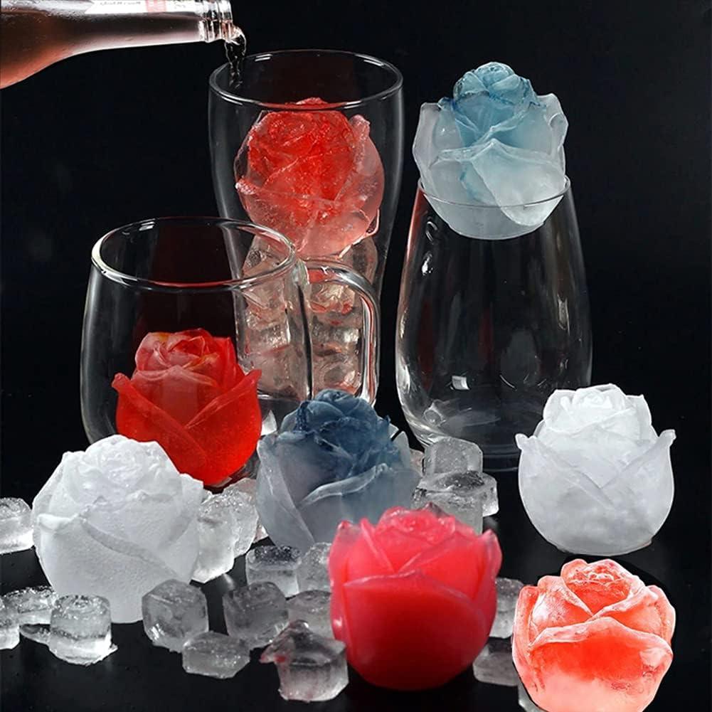 Molde de Silicona para Jabón Rosa 3D MEMOVAN 4 Piezas