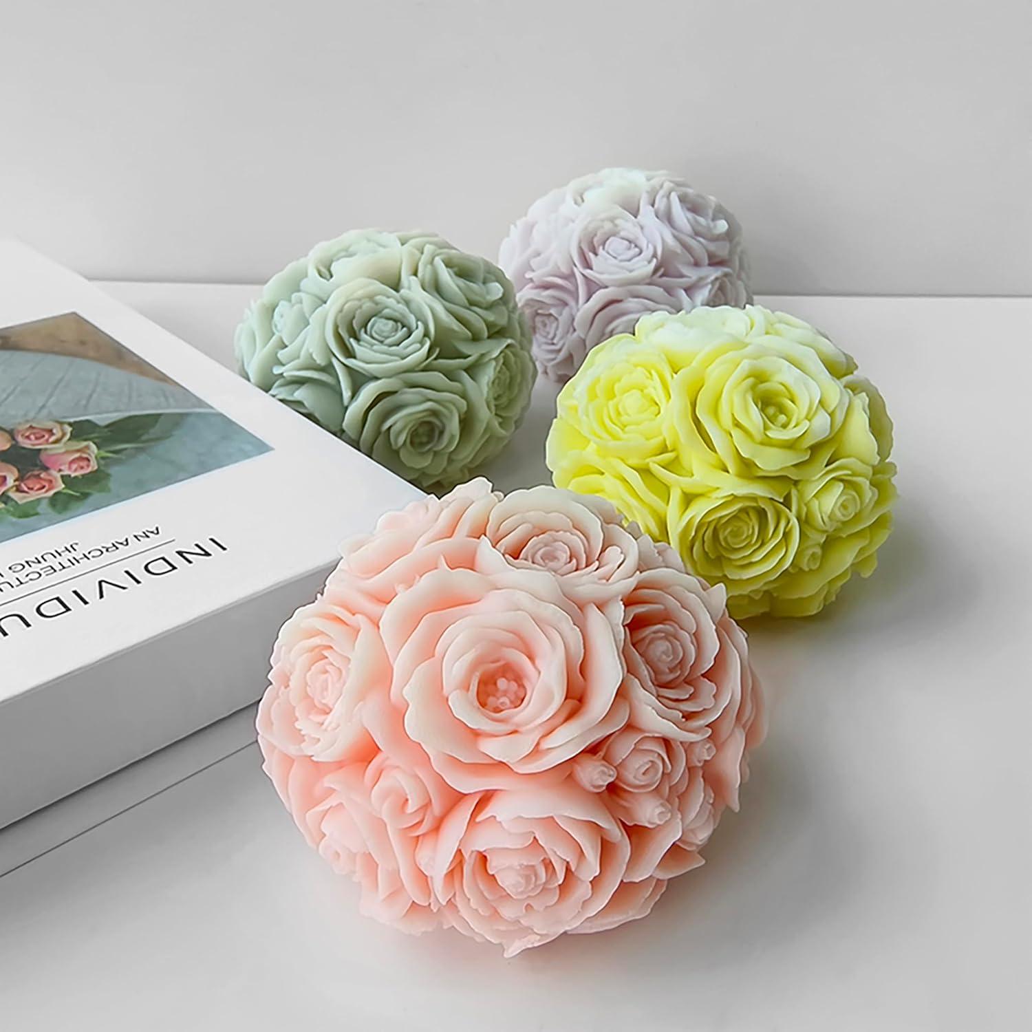 Molde de Vela Redonda de Silicona ESEENS 5.08 cm - Decoración