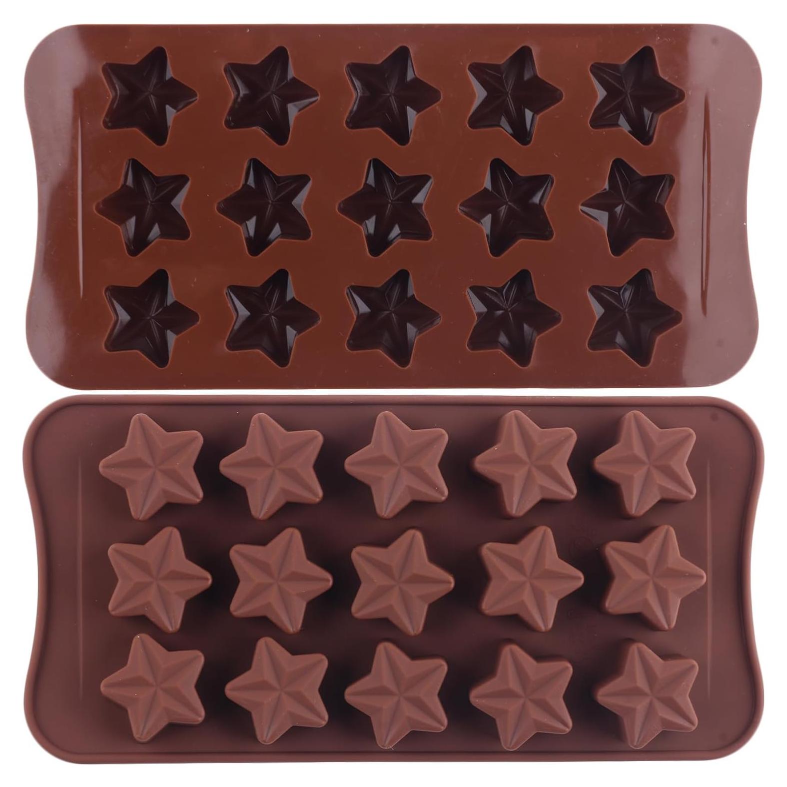 Moldes de Silicona para Chocolate Estrella YIMINGMOLD - 2 Piezas