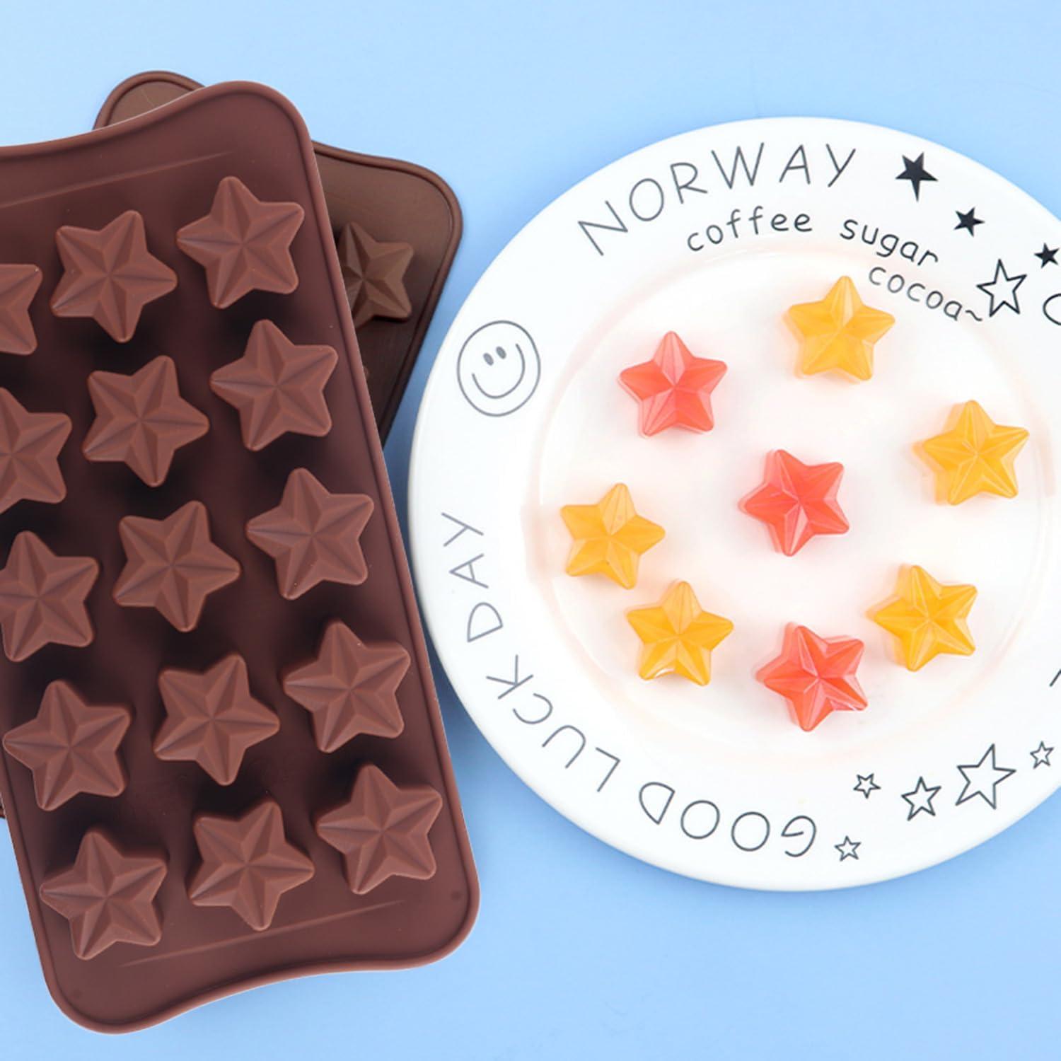 Moldes de Silicona para Chocolate Estrella YIMINGMOLD - 2 Piezas