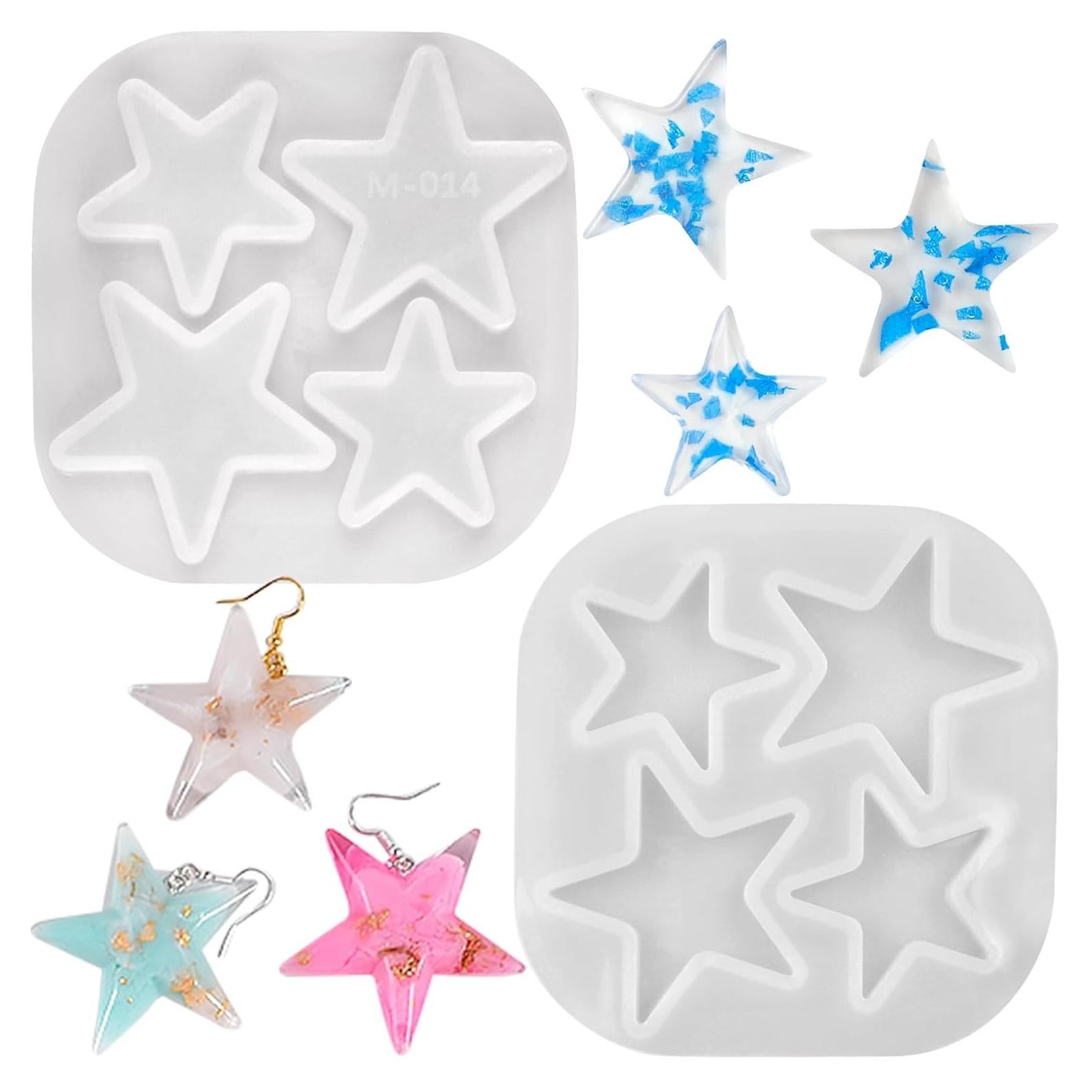 Moldes de Resina de Silicona Estrella ACVCATTO 16.5x8.1cm