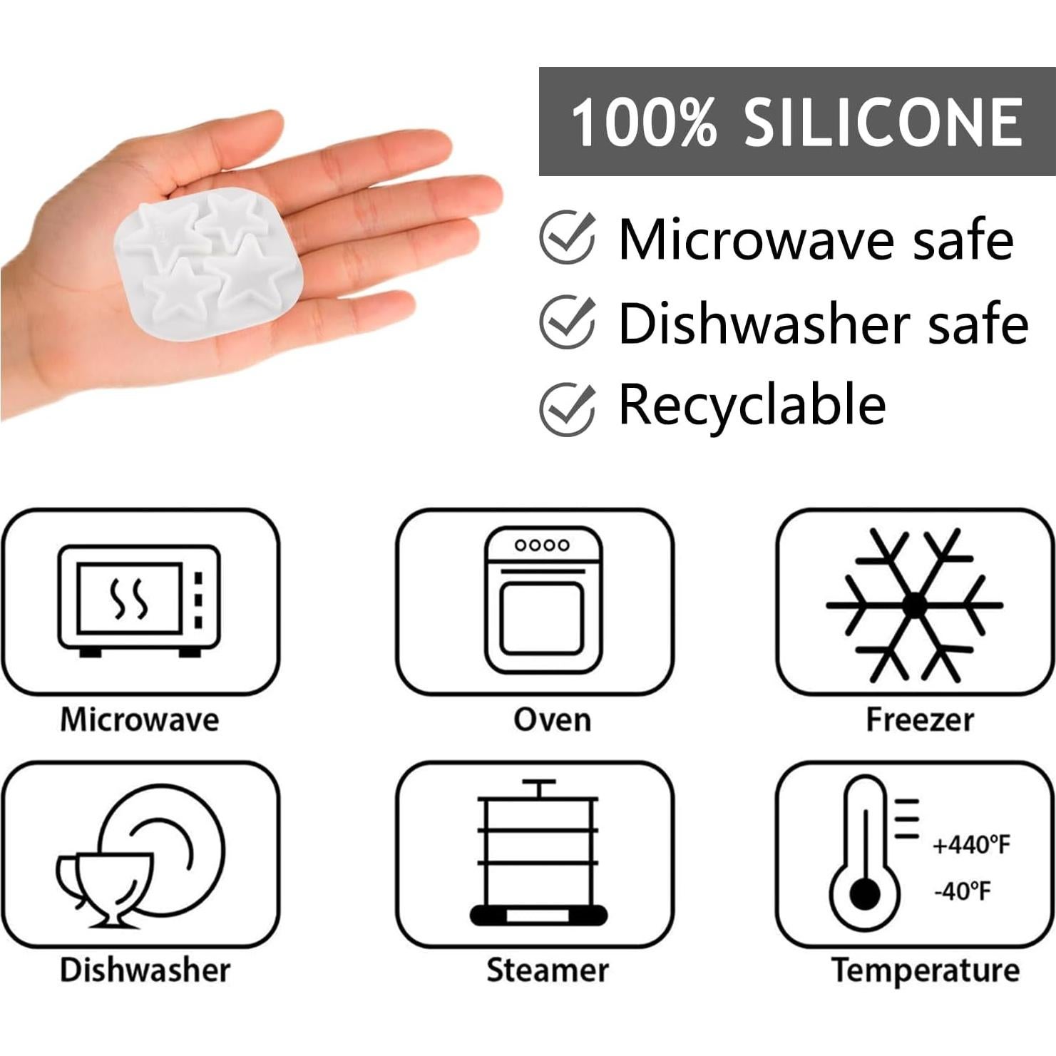 Moldes de Resina de Silicona Estrella ACVCATTO 16.5x8.1cm
