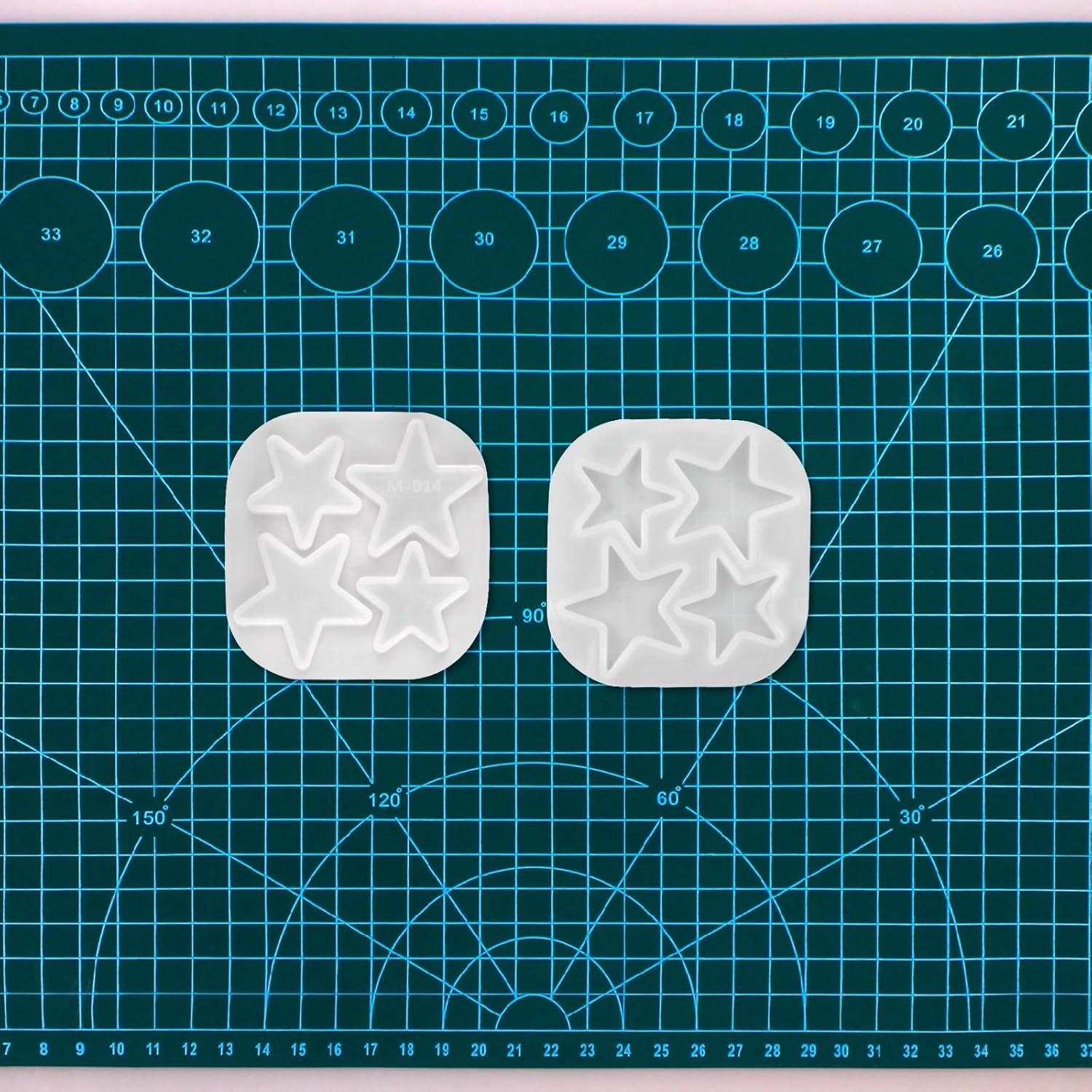 Moldes de Resina de Silicona Estrella ACVCATTO 16.5x8.1cm