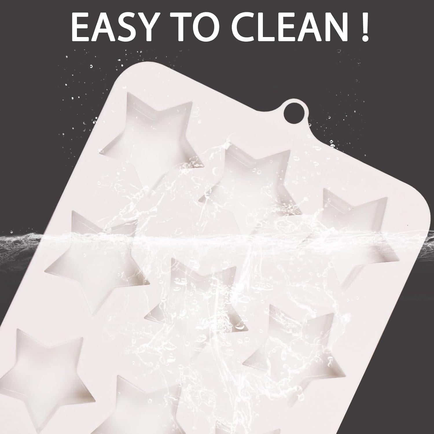 Molde de Silicona 3D Fchil Estrella 12 Cavidades 22x14 cm