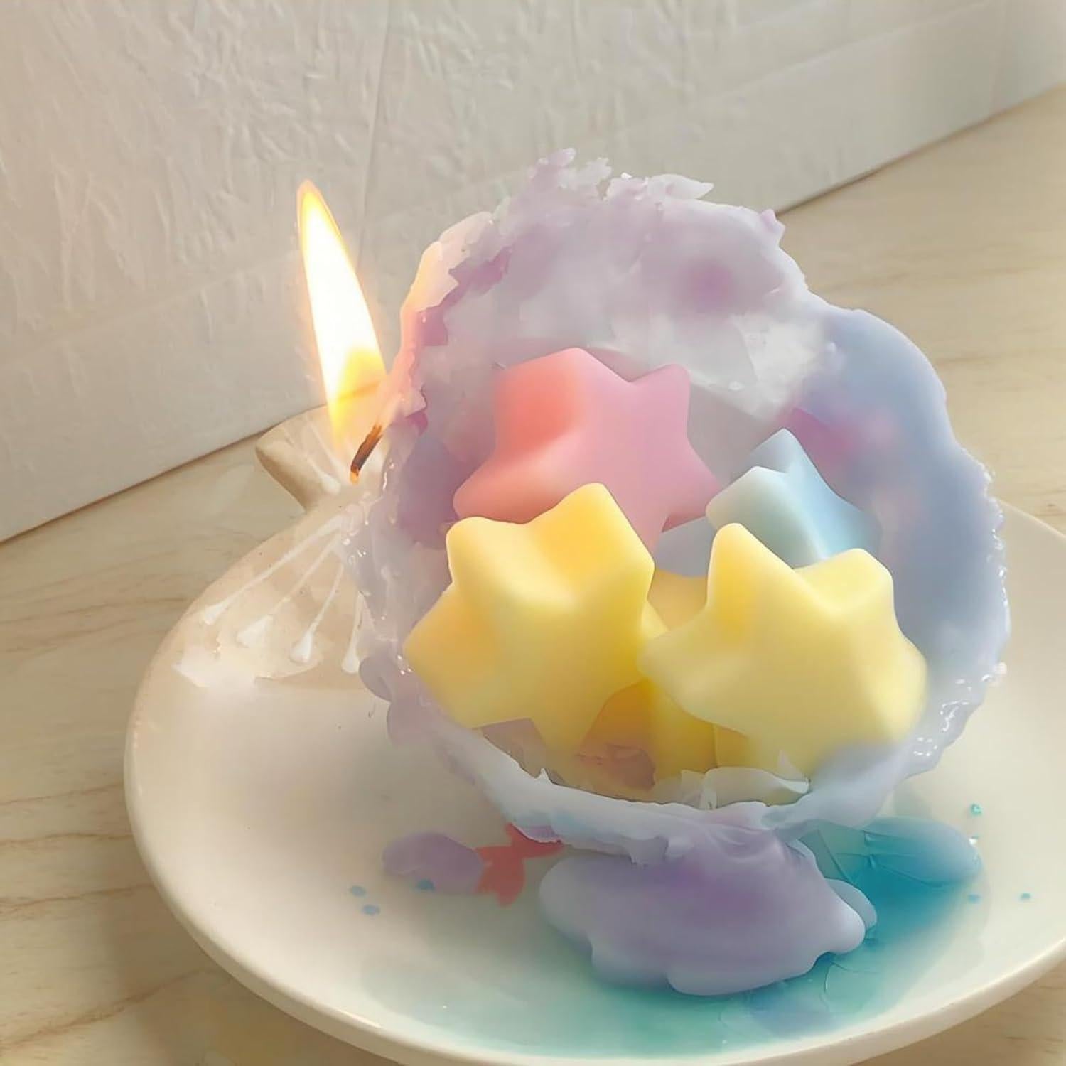 Molde de Silicona 3D Fchil Estrella 12 Cavidades 22x14 cm