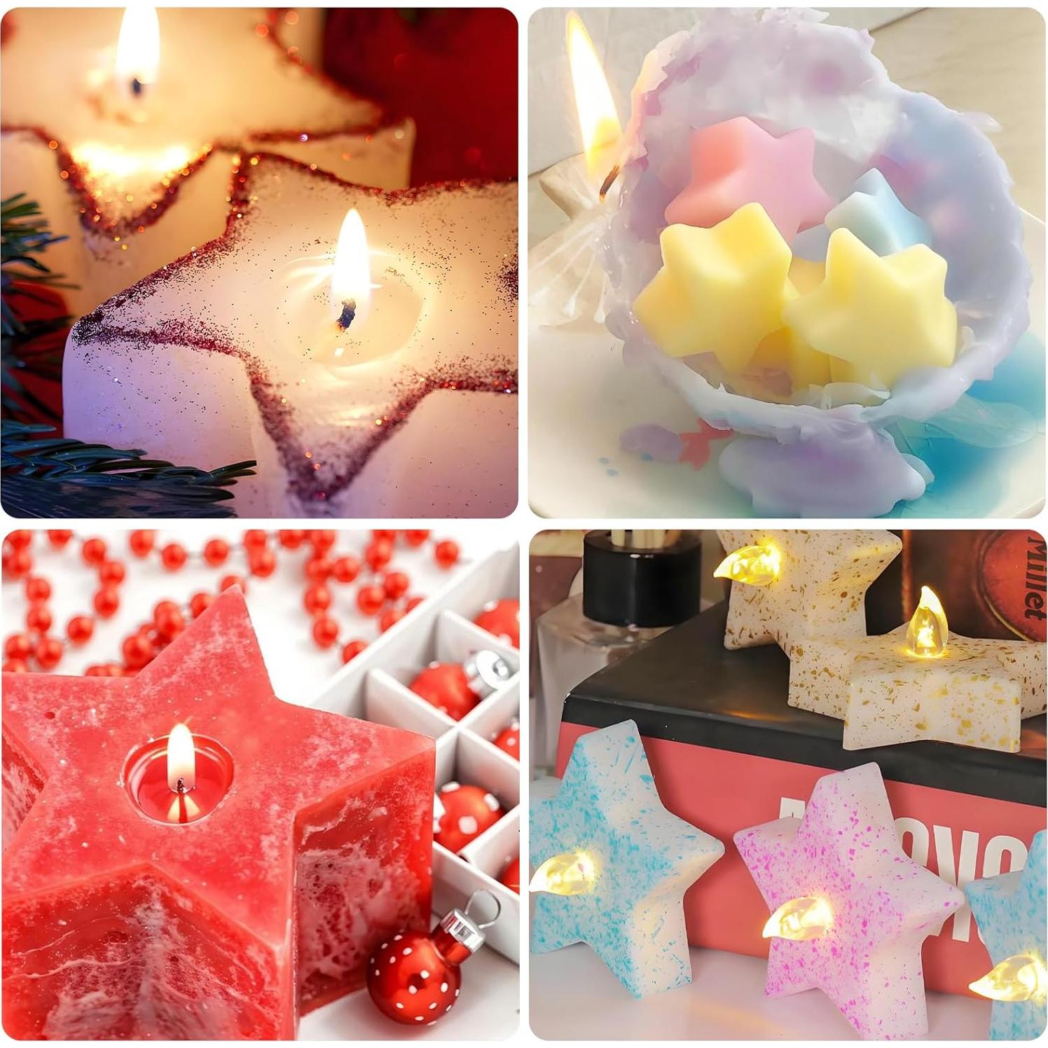 Molde de Silicona 3D Fchil Estrella 12 Cavidades 22x14 cm