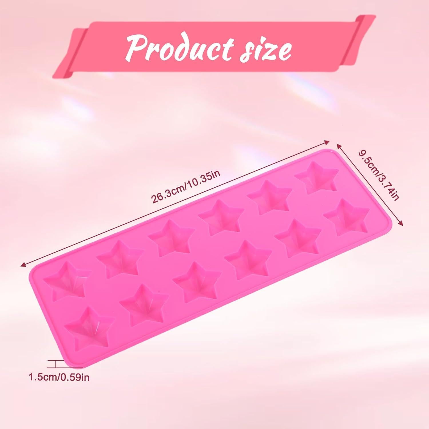 Molde de Chocolate en Silicona Rosa InnoHHustle 12 Cavidades