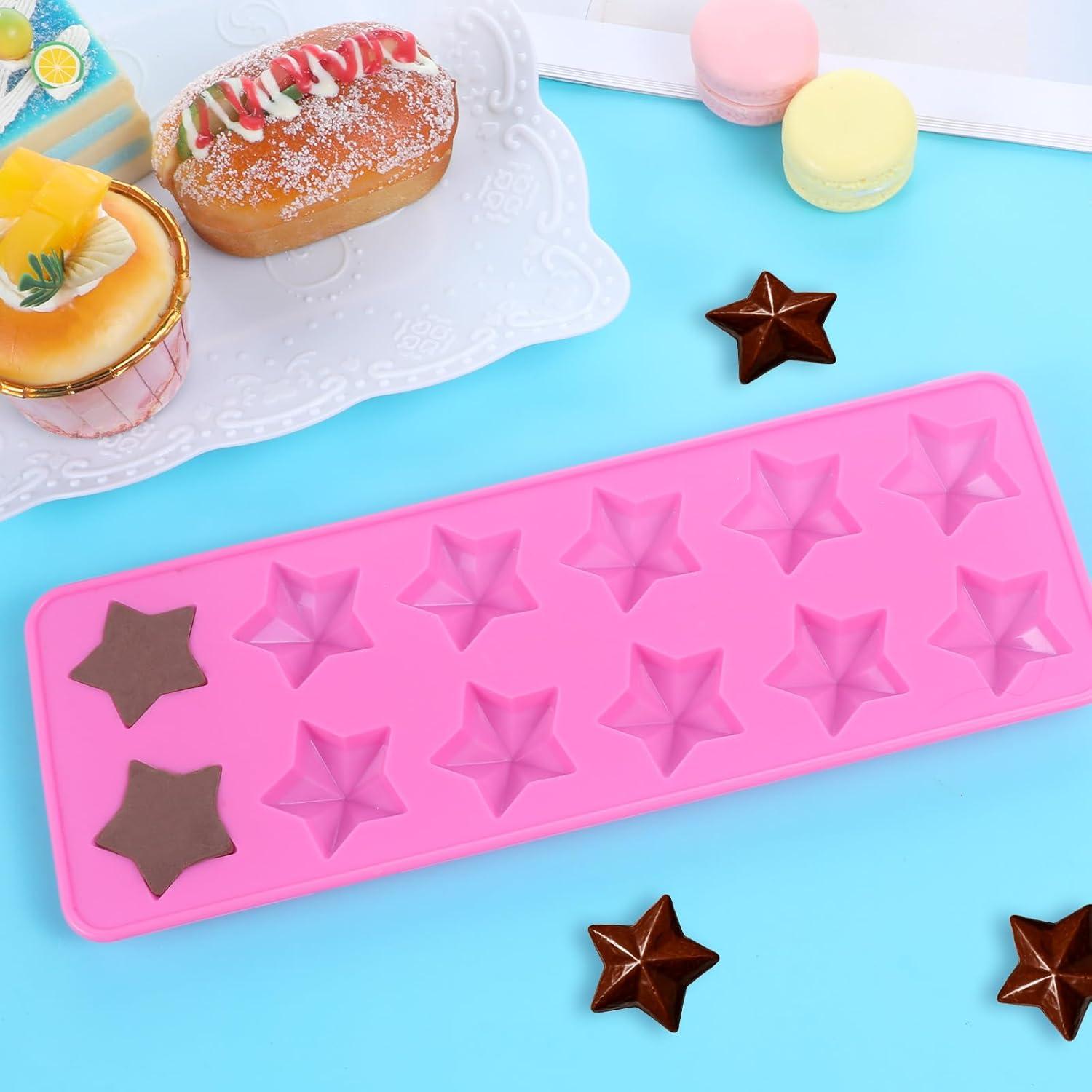 Molde de Chocolate en Silicona Rosa InnoHHustle 12 Cavidades