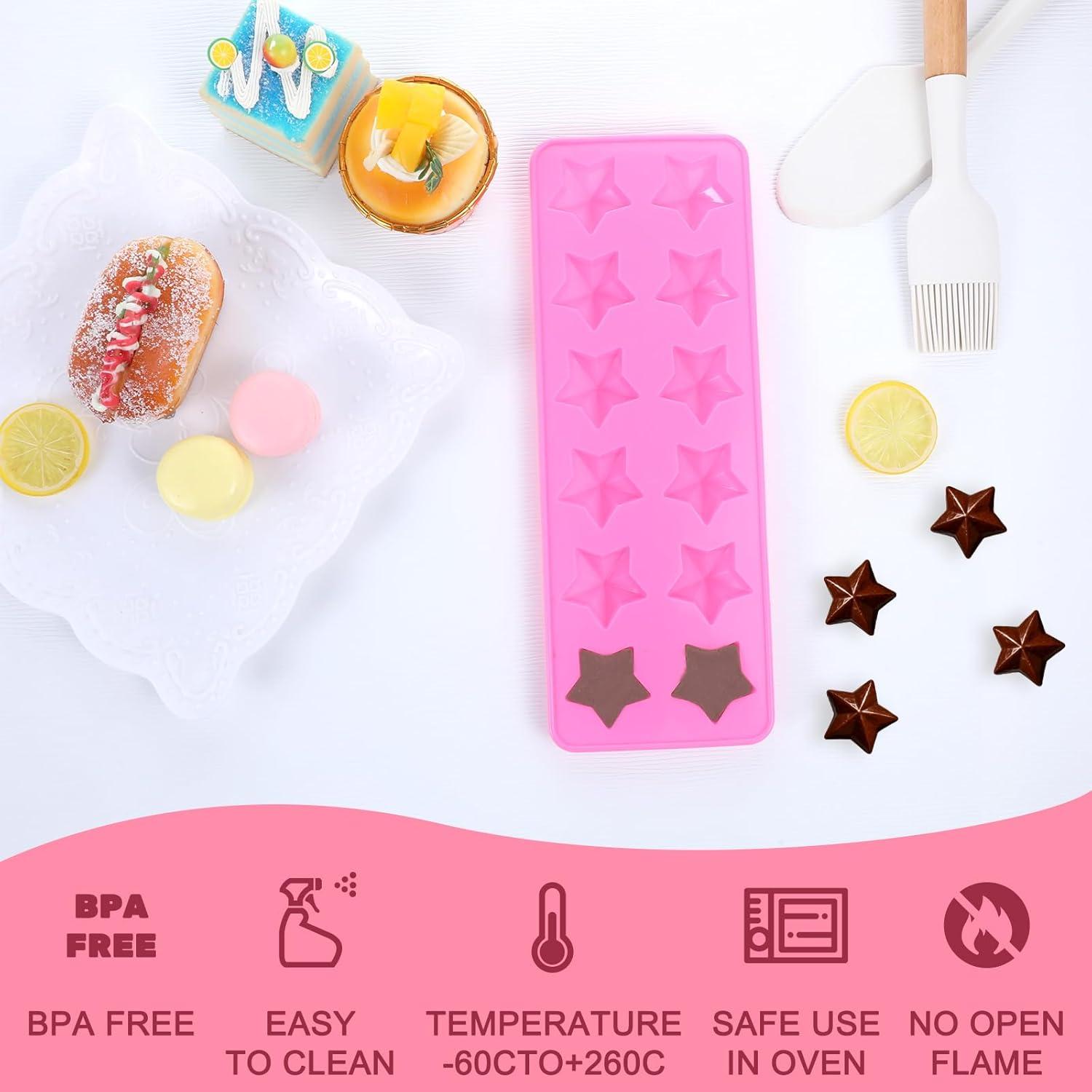 Molde de Chocolate en Silicona Rosa InnoHHustle 12 Cavidades