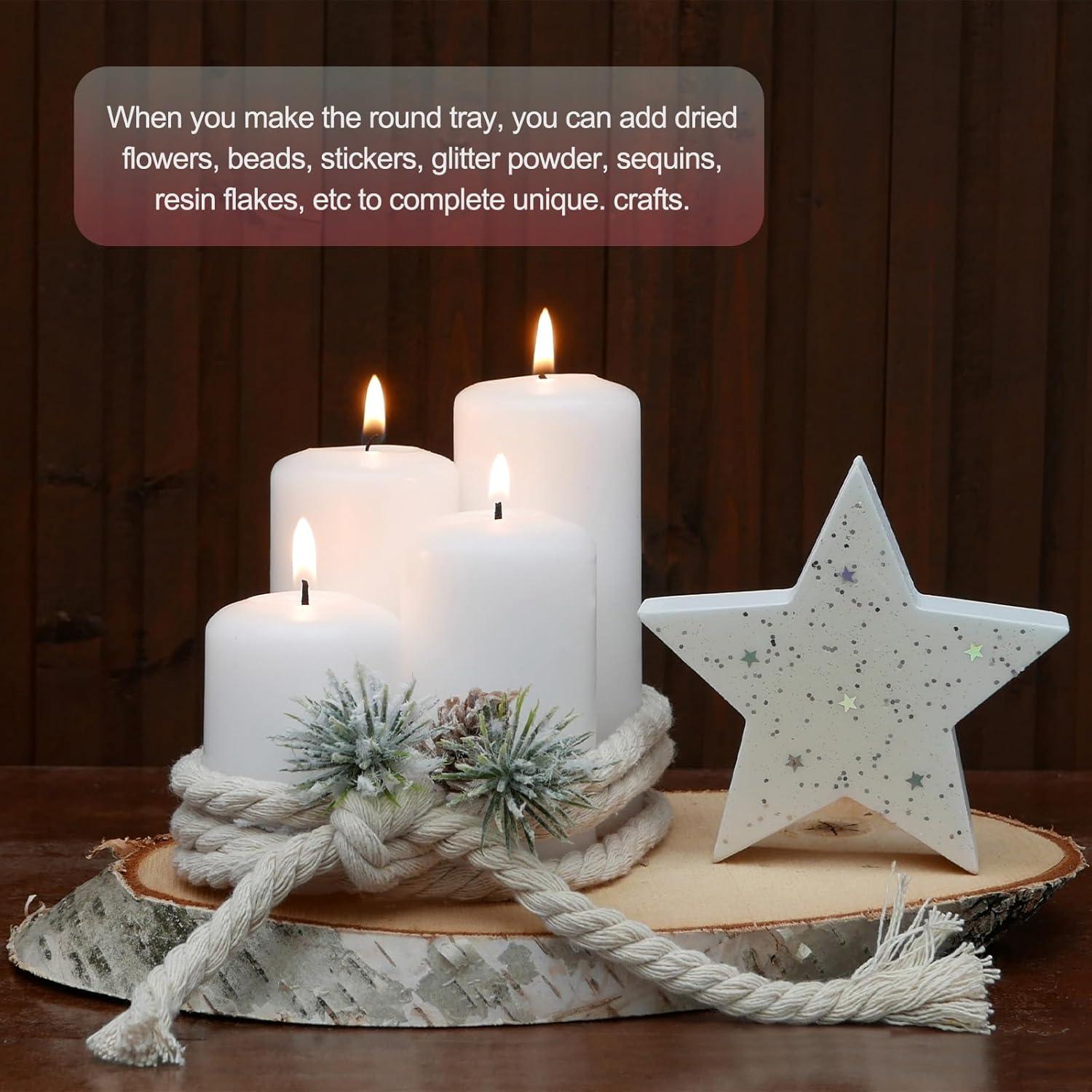 Molde de Resina Estrella 11.9cm PATIKIL Silicona Blanca