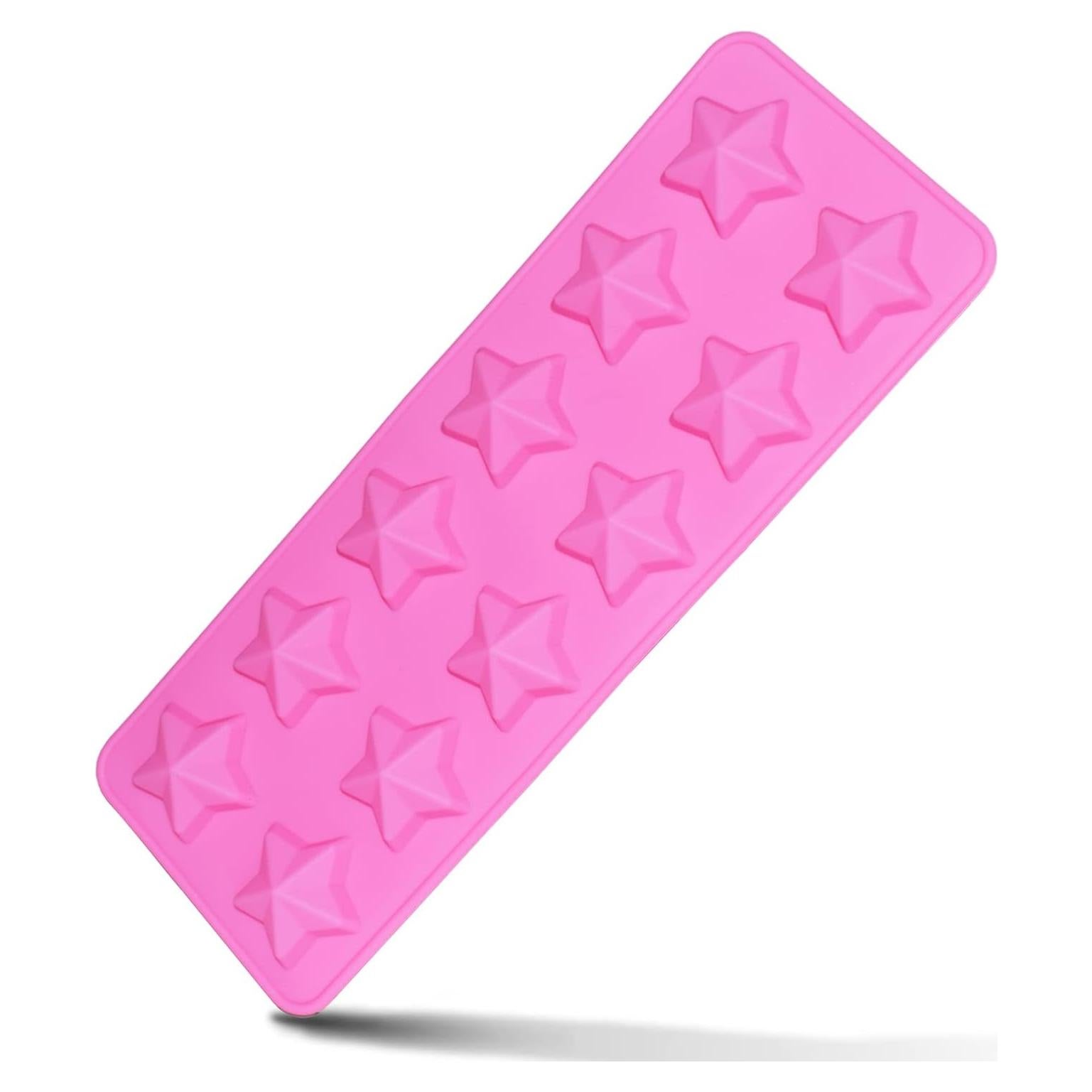 Molde de Silicona para Chocolate Estrella Rosa Murong 26x10cm