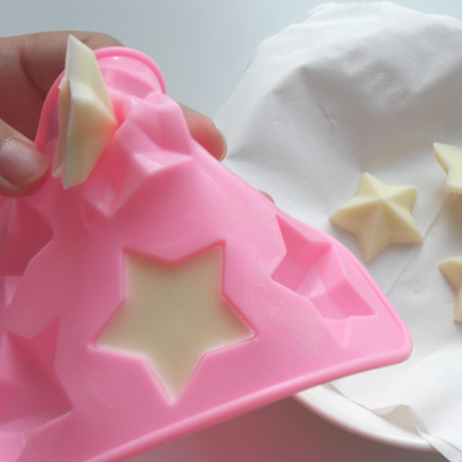 Molde de Silicona para Chocolate Estrella Rosa Murong 26x10cm