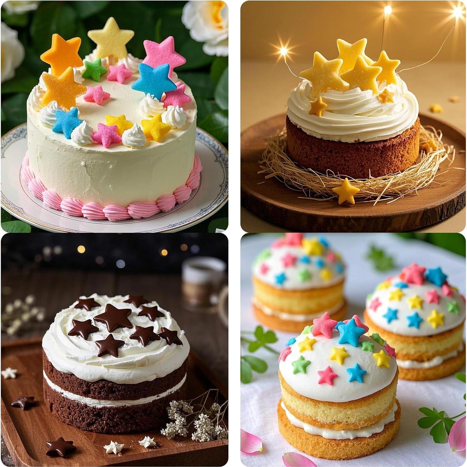 Molde de Silicona para Fondant Infovox 11 Cavidades Estrella