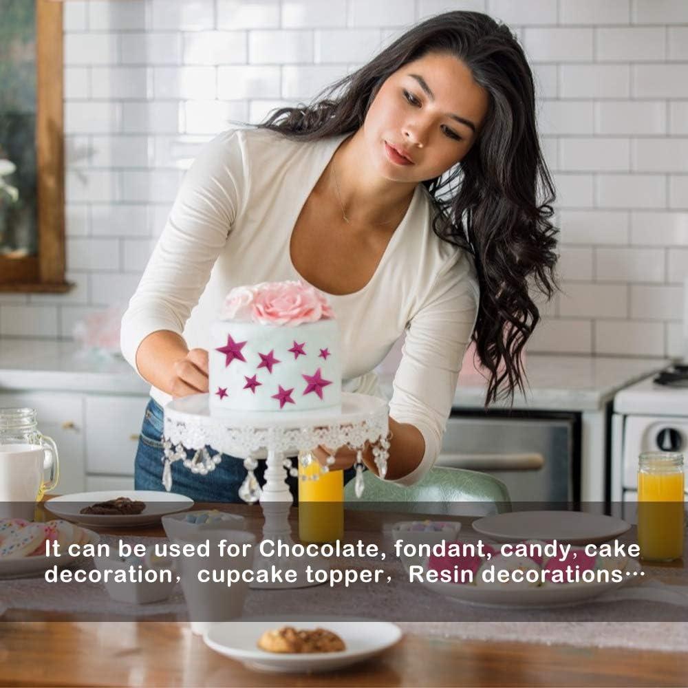 Molde de Silicona Estrella HENGKE 2pcs para Gelatinas y Jabón