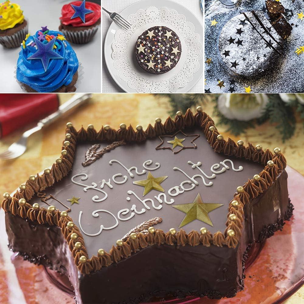 Molde de Silicona Estrella HENGKE 2pcs para Gelatinas y Jabón