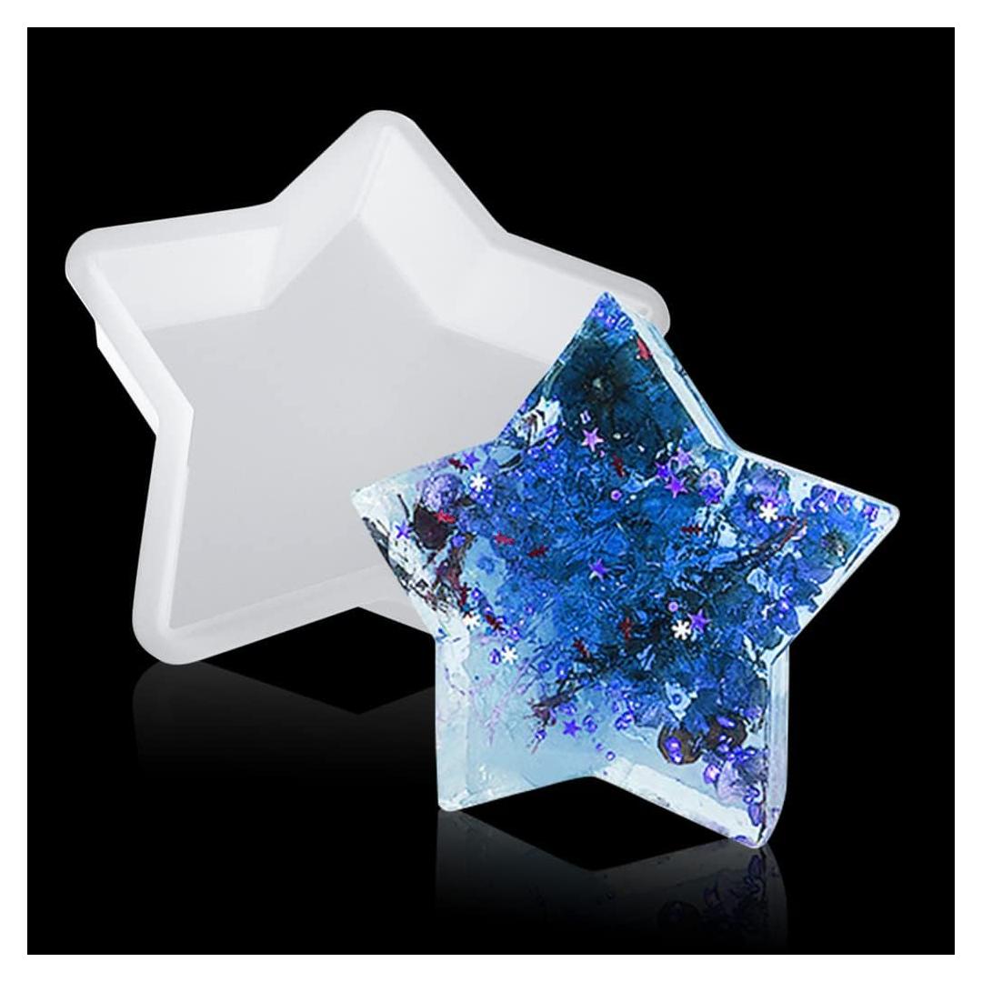 Molde de Silicona Estrella FineInno 19.8x19.1x4.6 cm para Resina