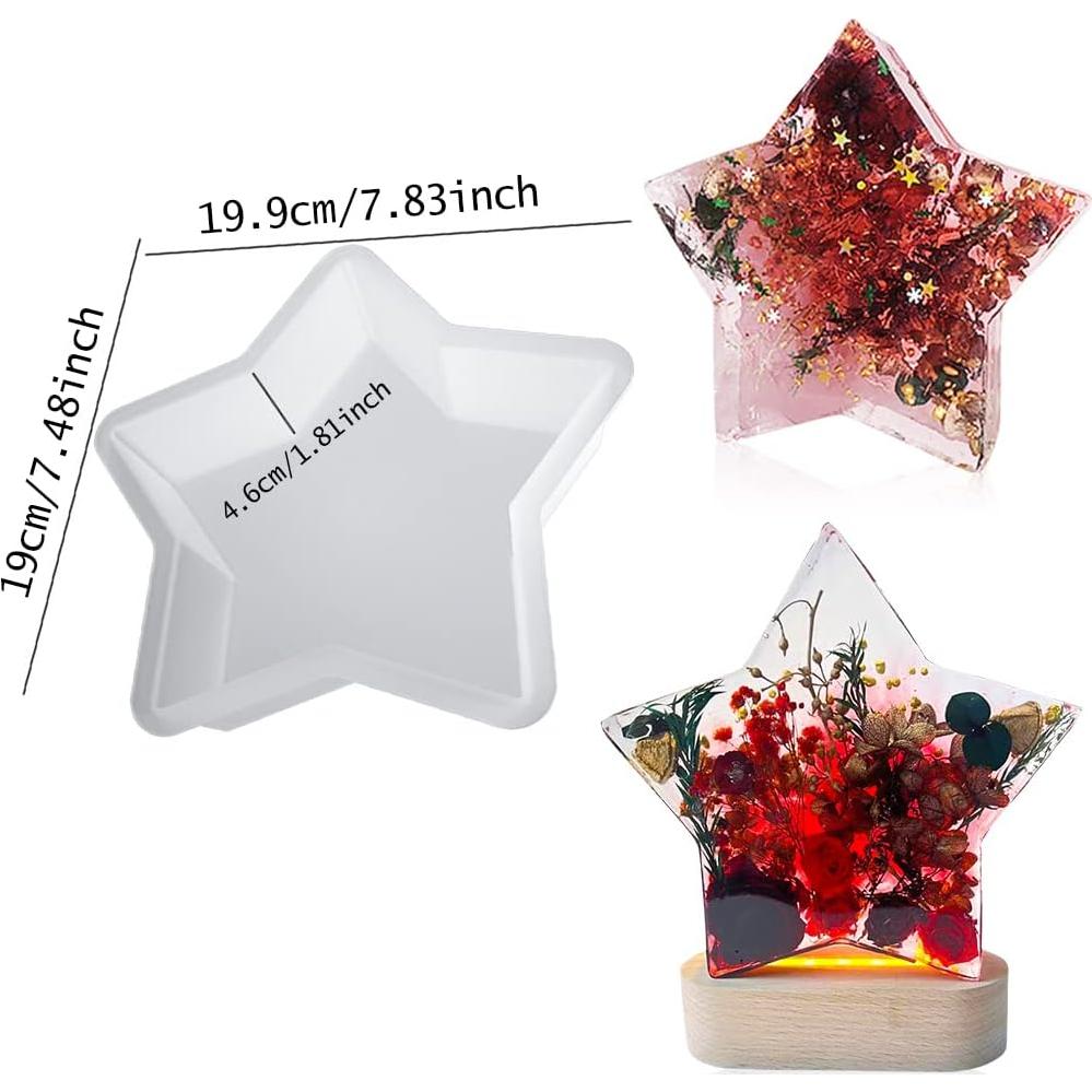 Molde de Silicona Estrella FineInno 19.8x19.1x4.6 cm para Resina