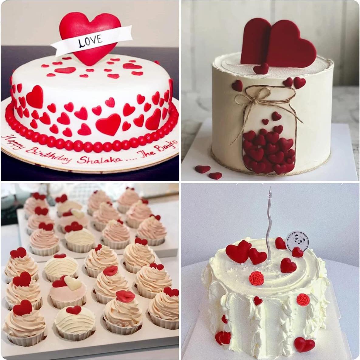 Moldes de Silicona en Forma de Corazón JEWMIA - 2 Pcs