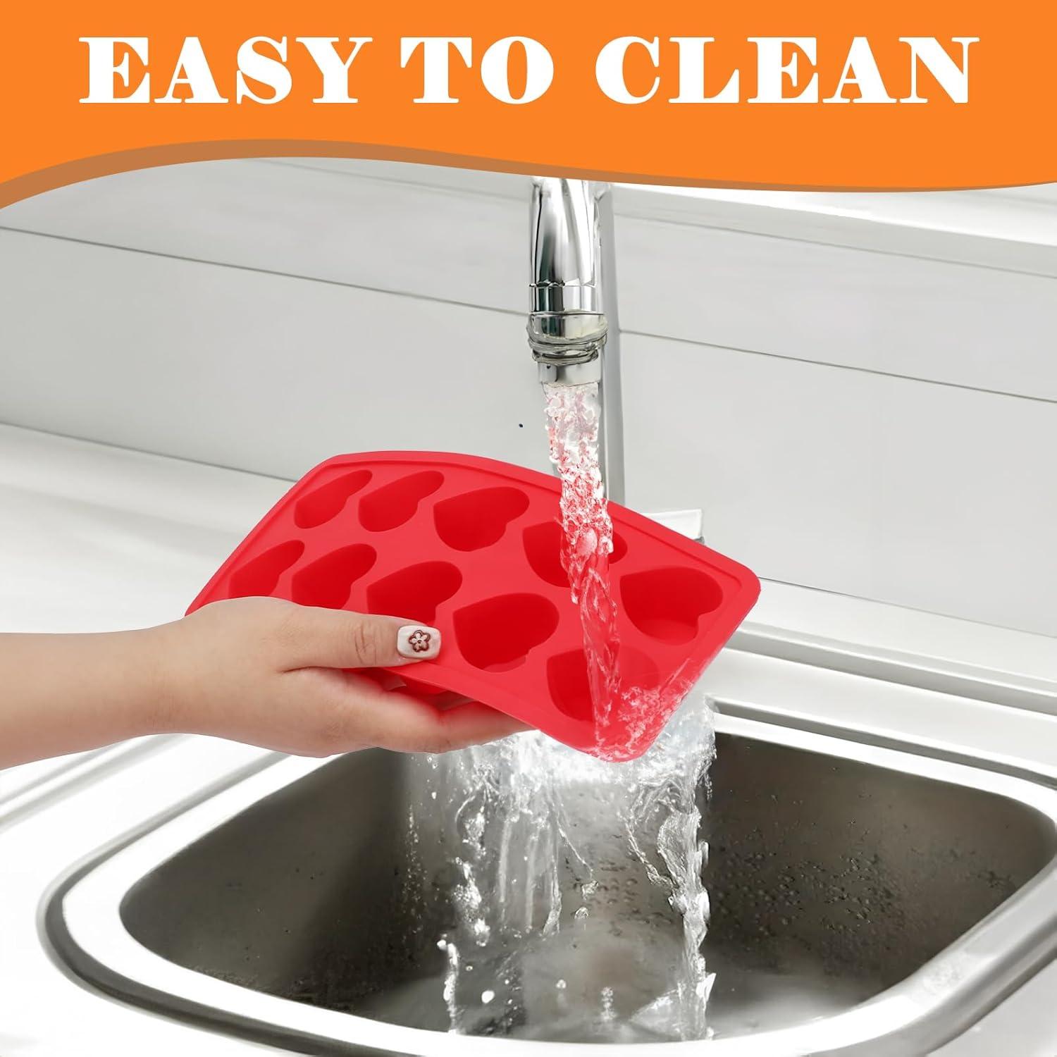 Molde de Silicona en Forma de Corazón Mototo 3PCS 10 Cavidades