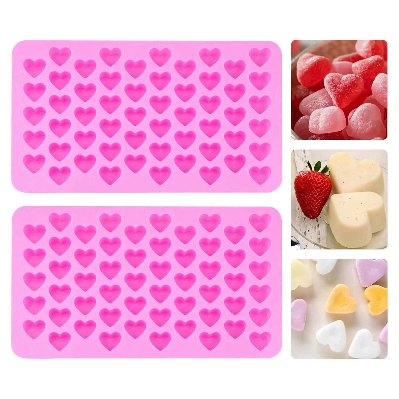 Moldes de Silicona en Forma de Corazón XIZIX - 2 Paquetes