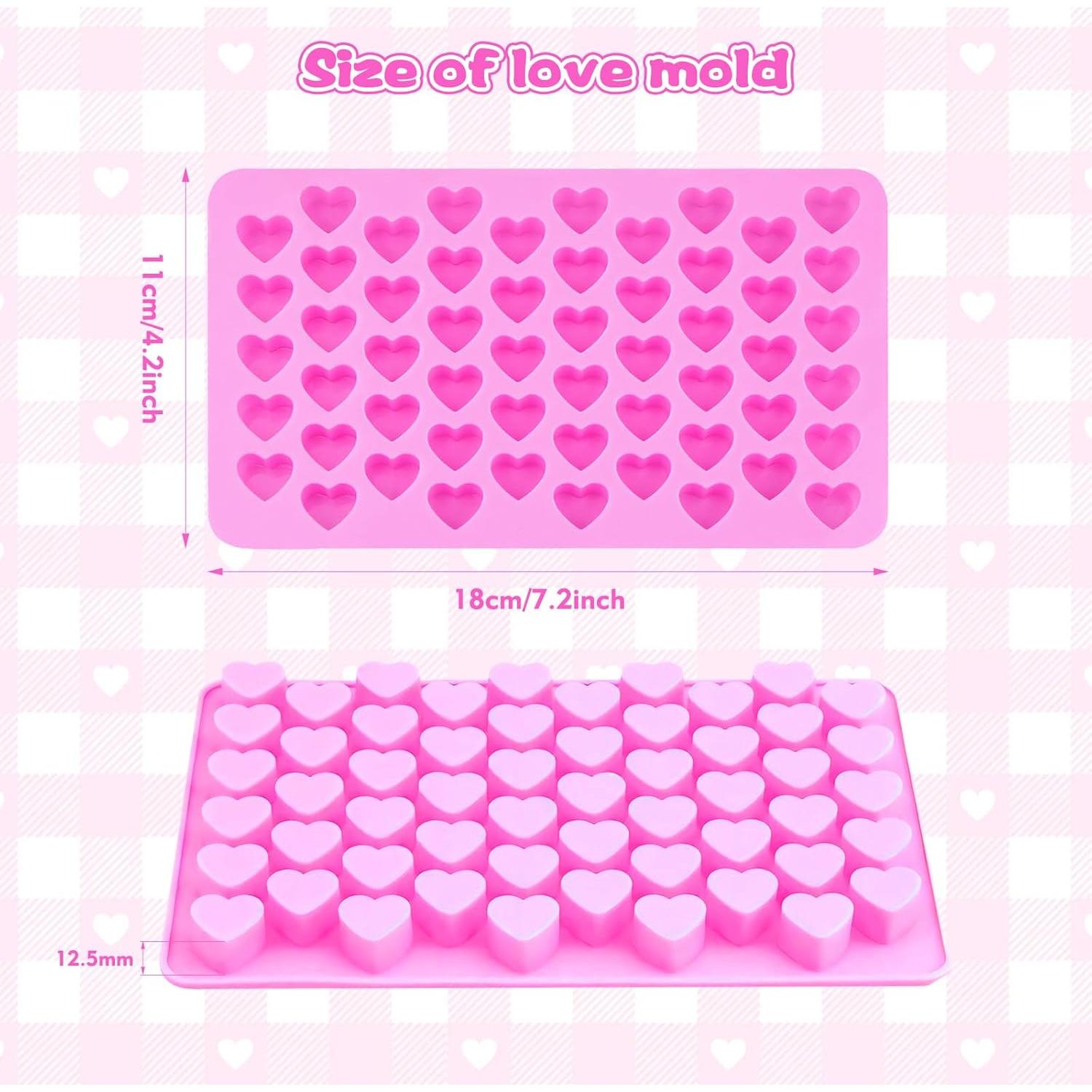 Moldes de Silicona en Forma de Corazón XIZIX - 2 Paquetes