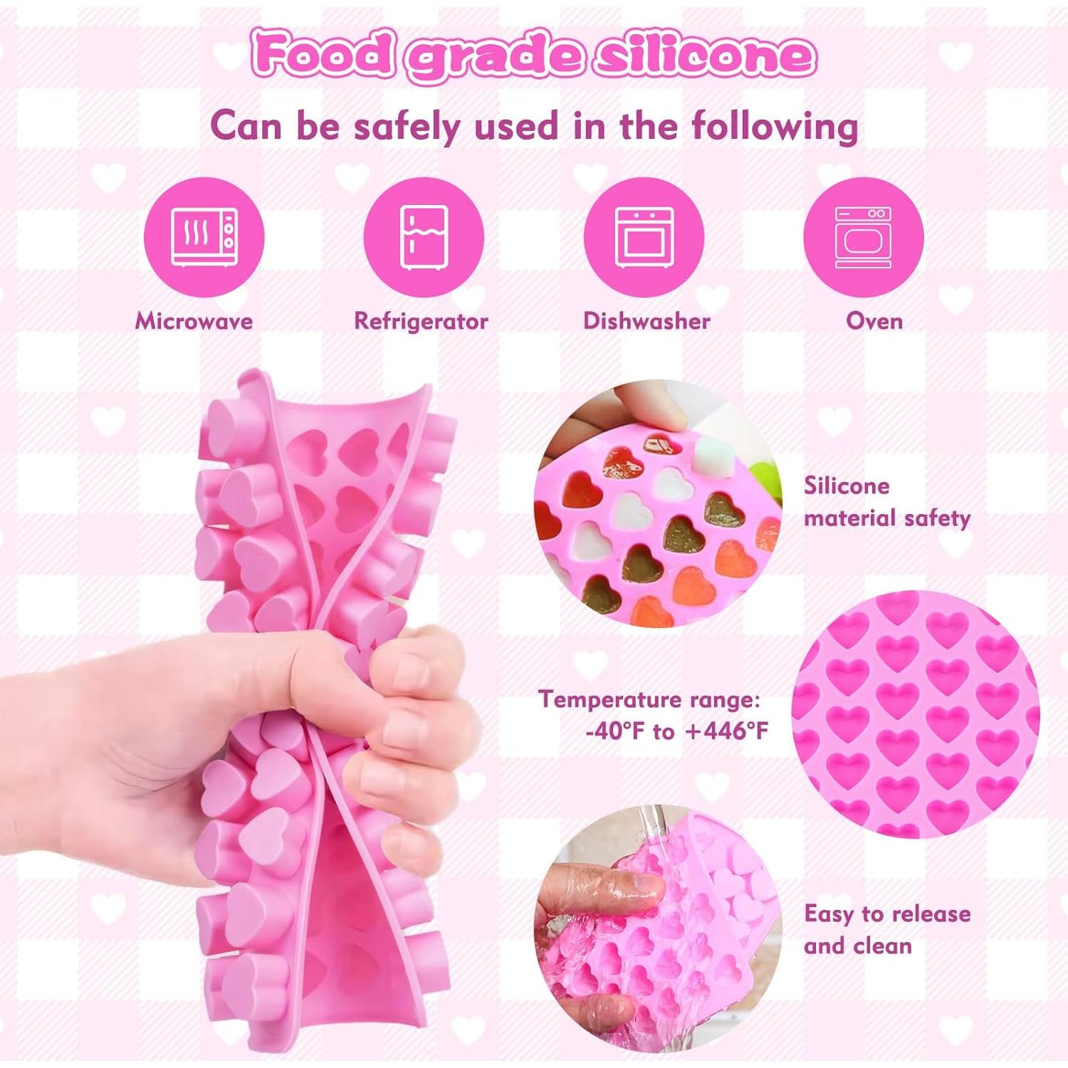 Moldes de Silicona en Forma de Corazón XIZIX - 2 Paquetes