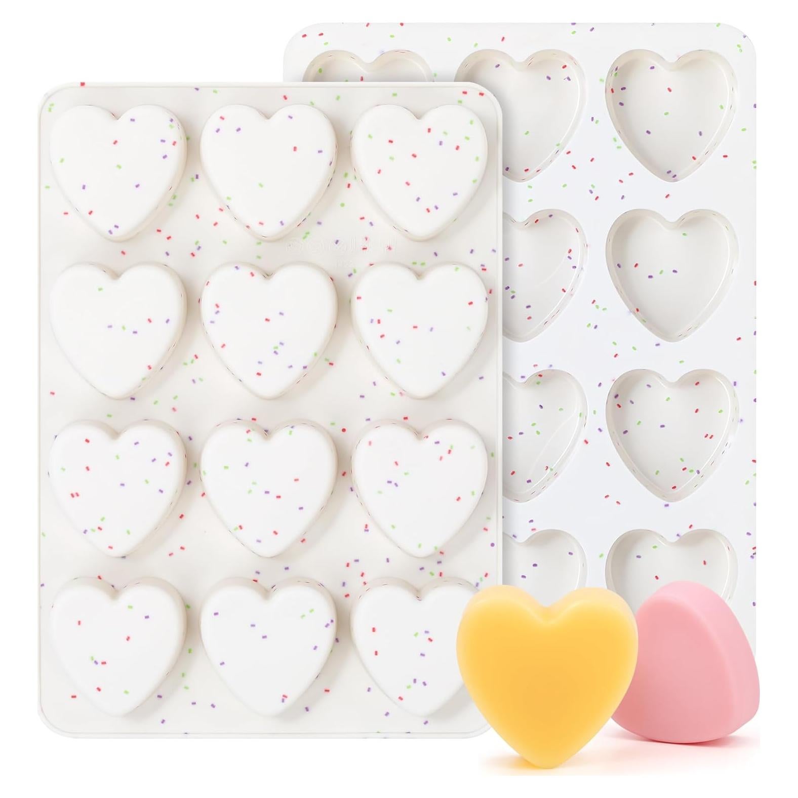 Molde de Silicona AOTASO Corazón 5 cm Antiadherente (Juego de 2)