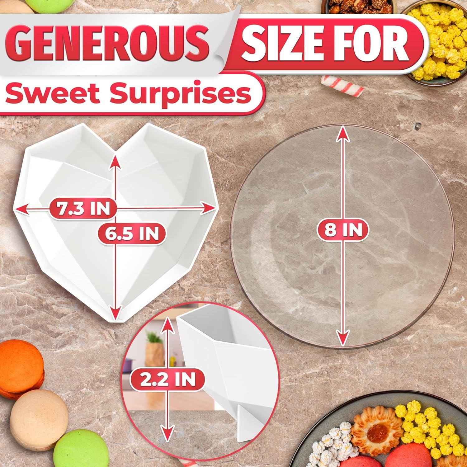 Molde de Silicona Corazón HYQO 18.5x16.5cm Antiadherente