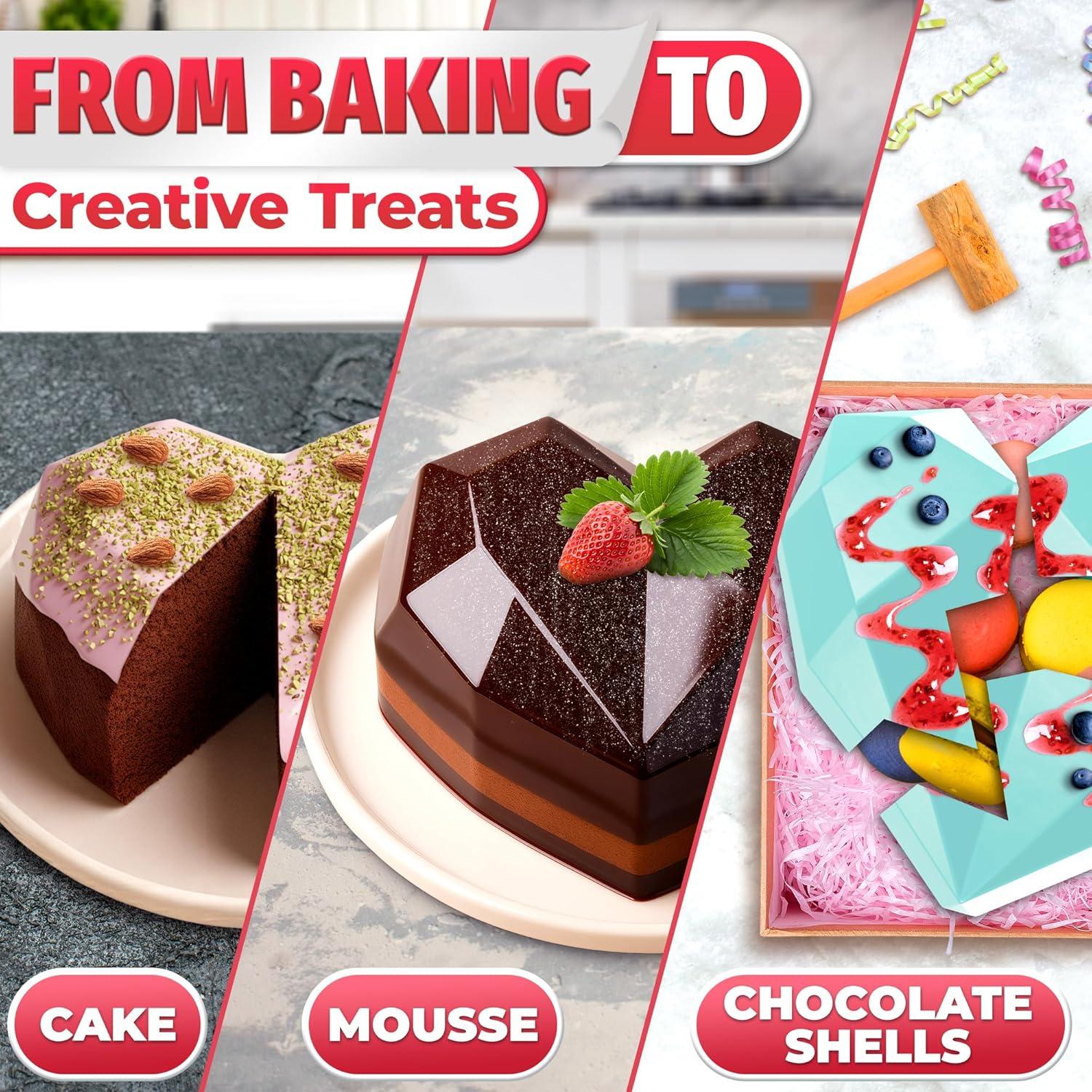 Molde de Silicona Corazón HYQO 18.5x16.5cm Antiadherente