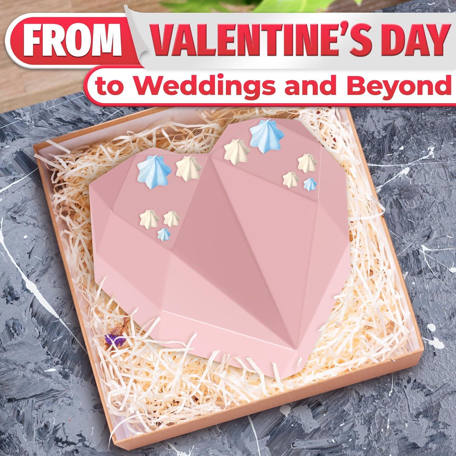 Molde de Silicona Corazón HYQO 18.5x16.5cm Antiadherente