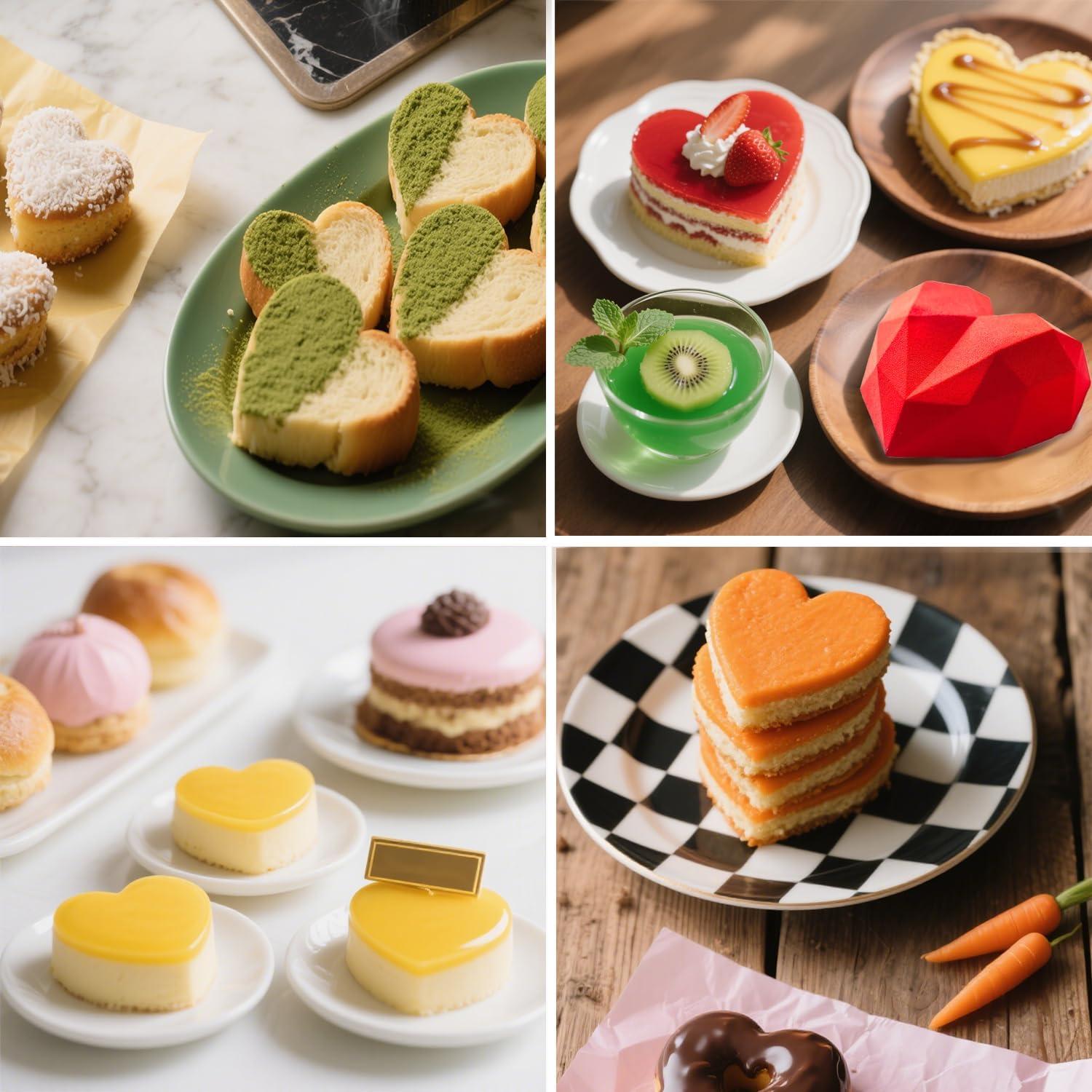 Moldes de Silicona Corazón 6 Huecos Saphe - 2 Paquetes