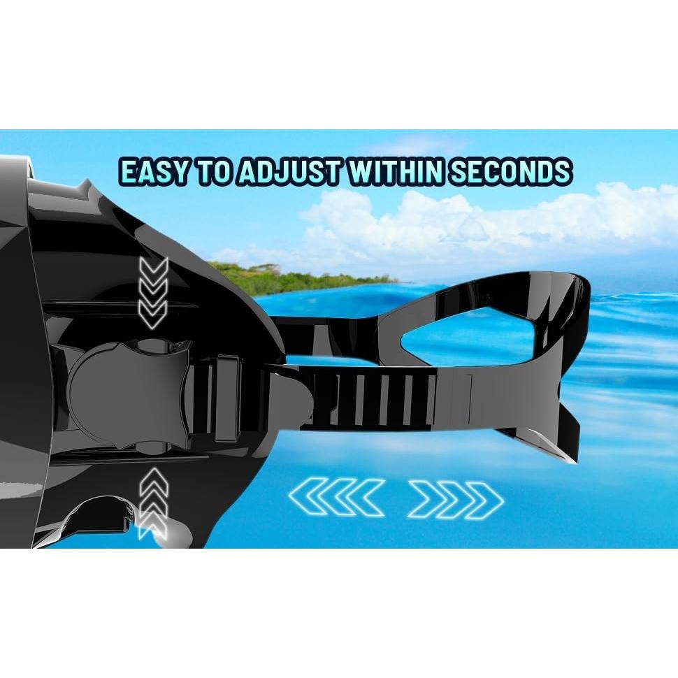 Máscara de Buceo Jwintee DM-03 HD Ovalada Antivaho