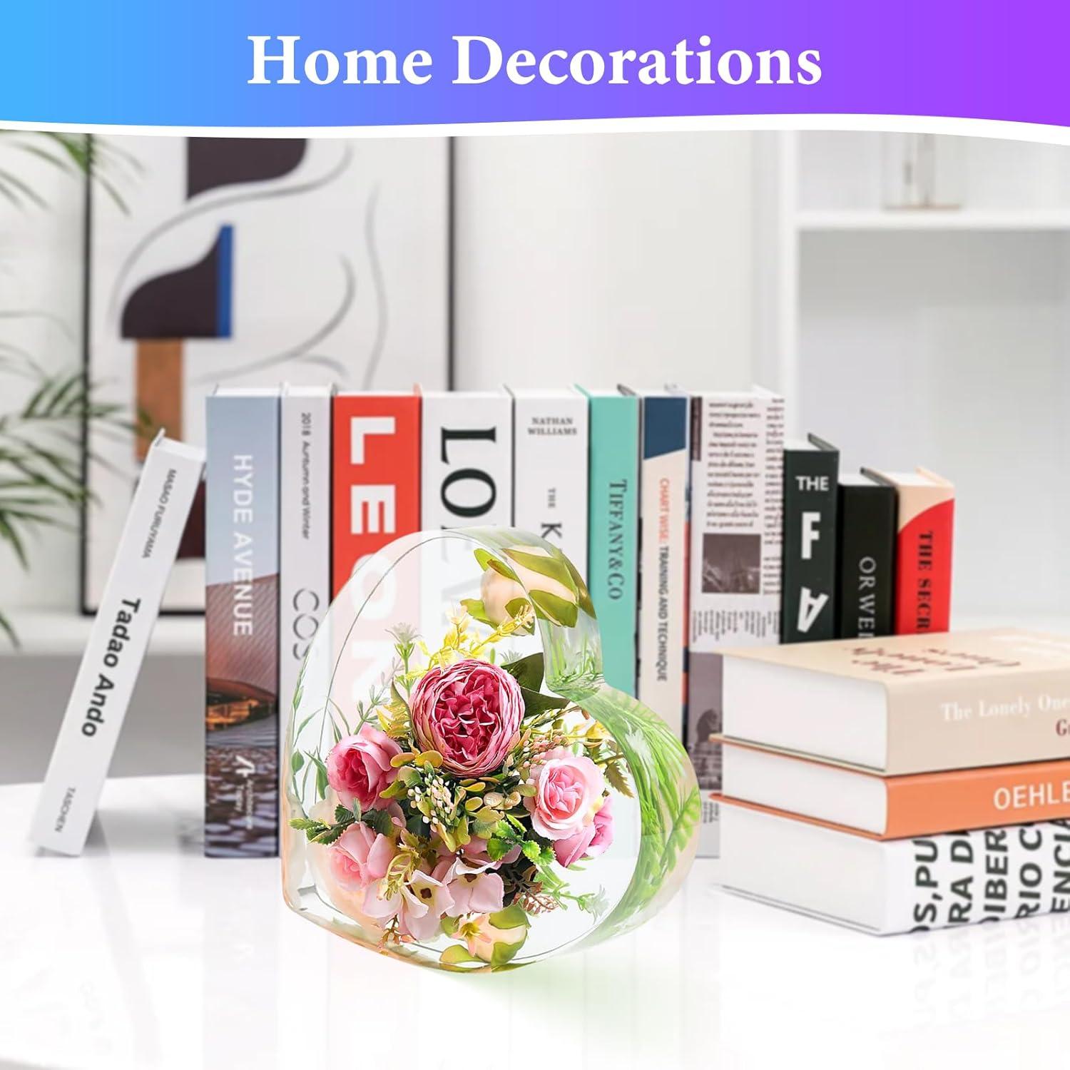 Molde de Resina Corazón Grande KISREL 3 PCS Silicona