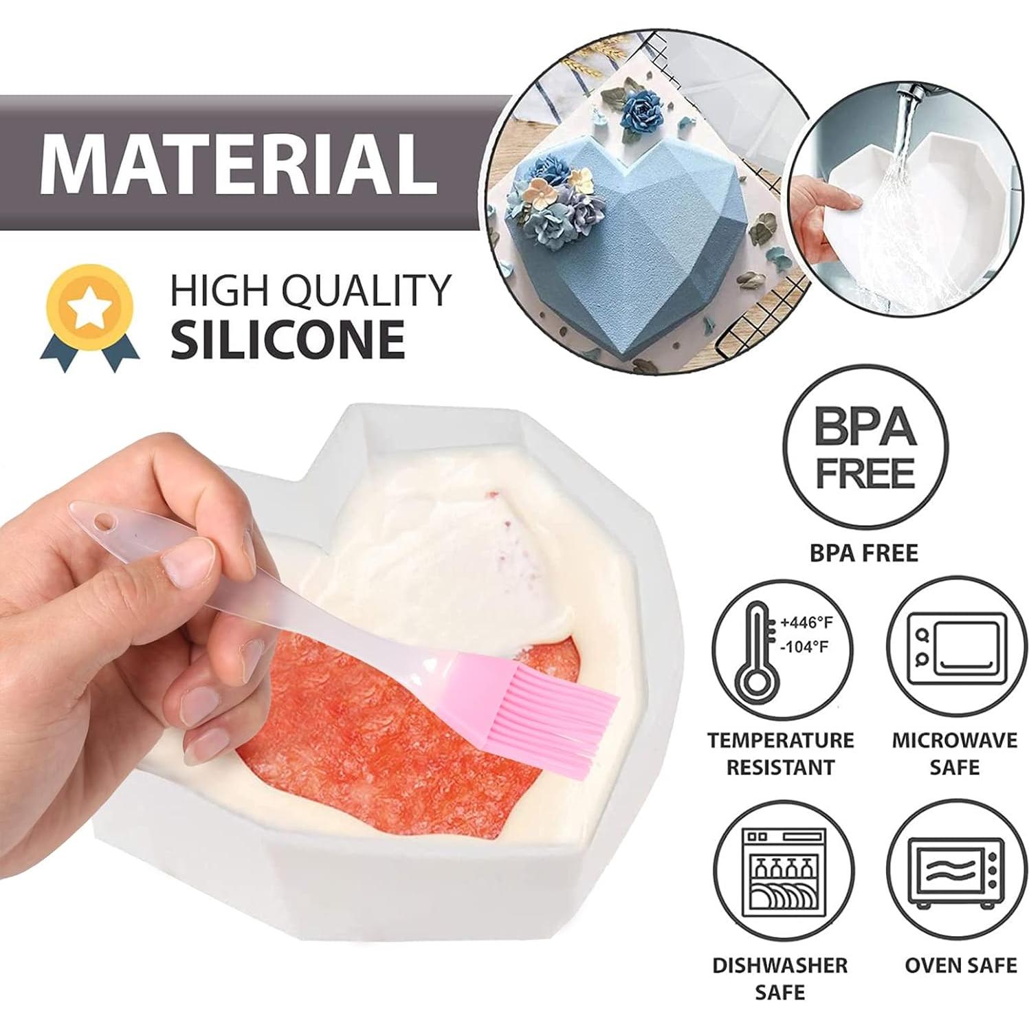 Kit de Moldes de Corazón Rompible EddHomes - 10 Piezas