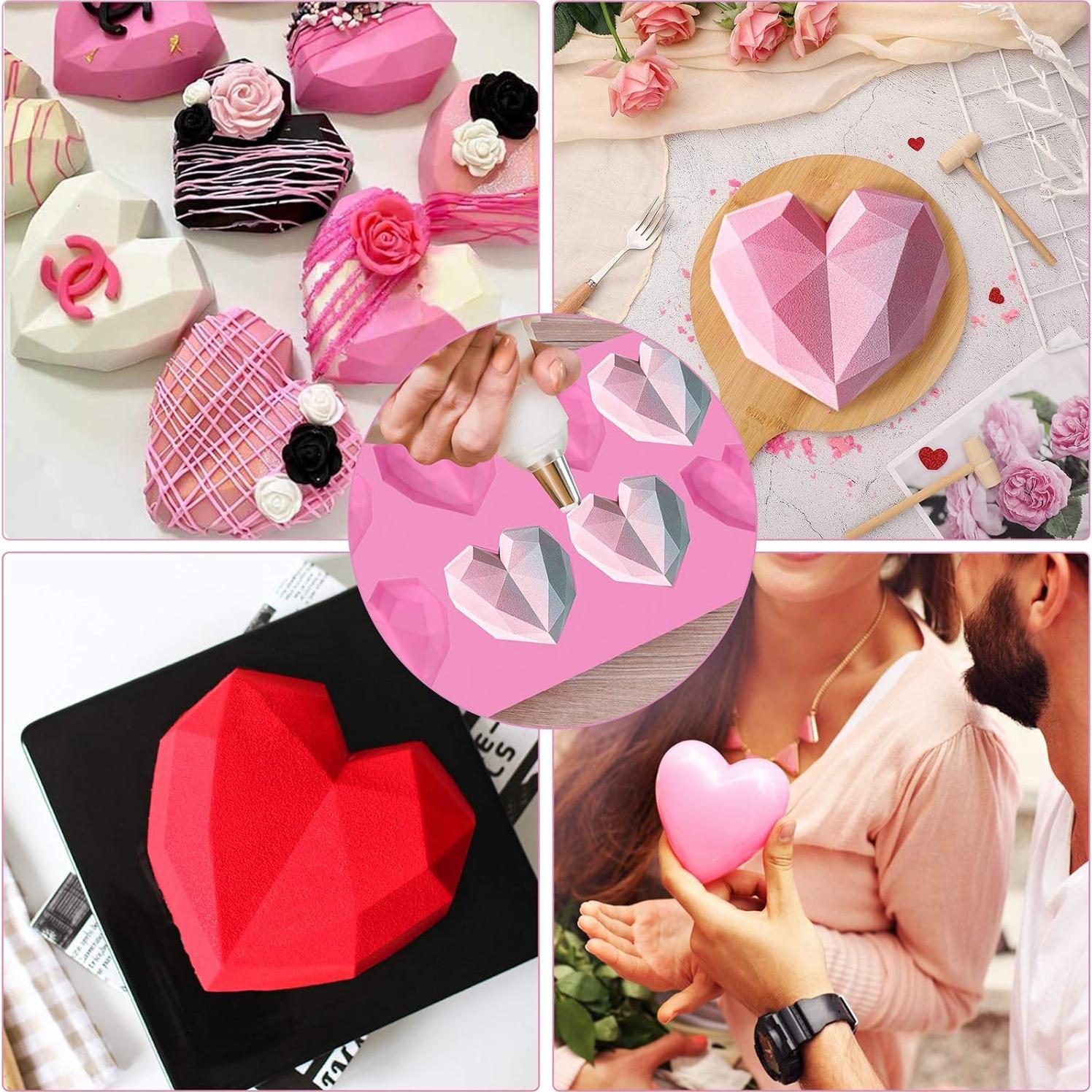 Kit de Moldes de Corazón Rompible EddHomes - 10 Piezas