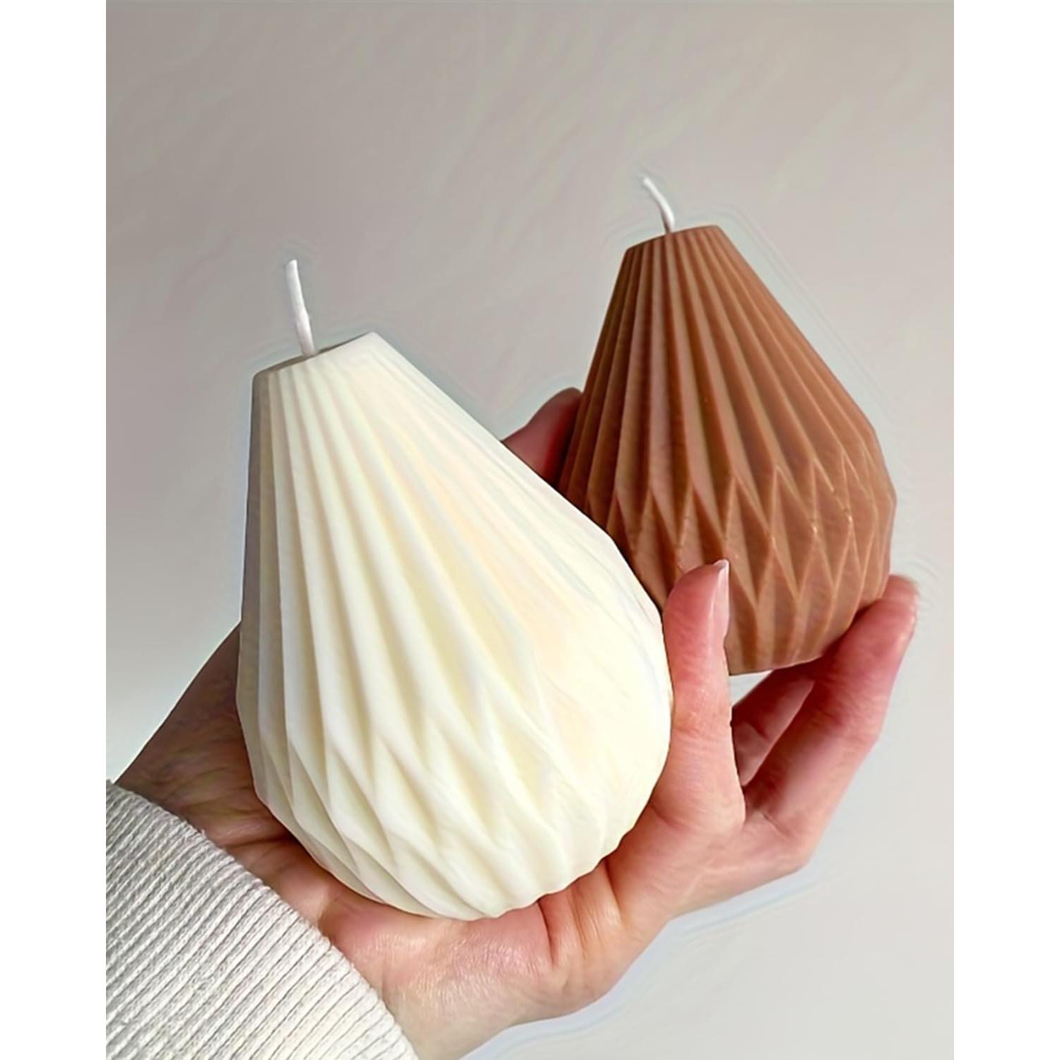 Molde de Silicona para Velas SENCCO 3D Pera 6.7x8.3 cm