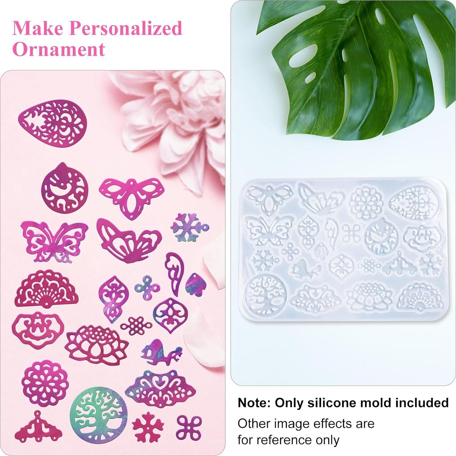 Moldes de Silicona Alas de Ángel para Aretes y Llaveros