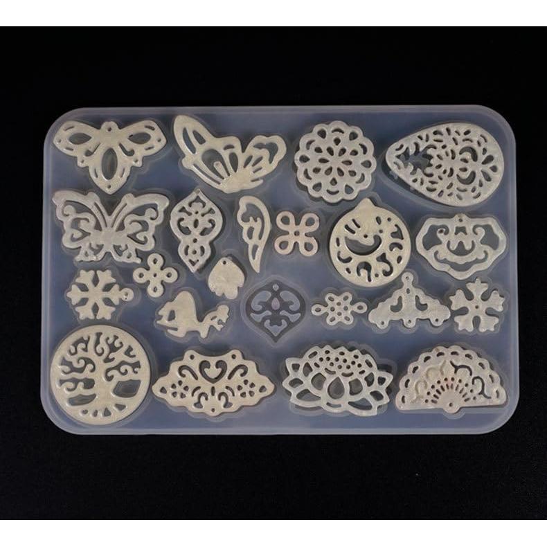 Moldes de Silicona Alas de Ángel para Aretes y Llaveros