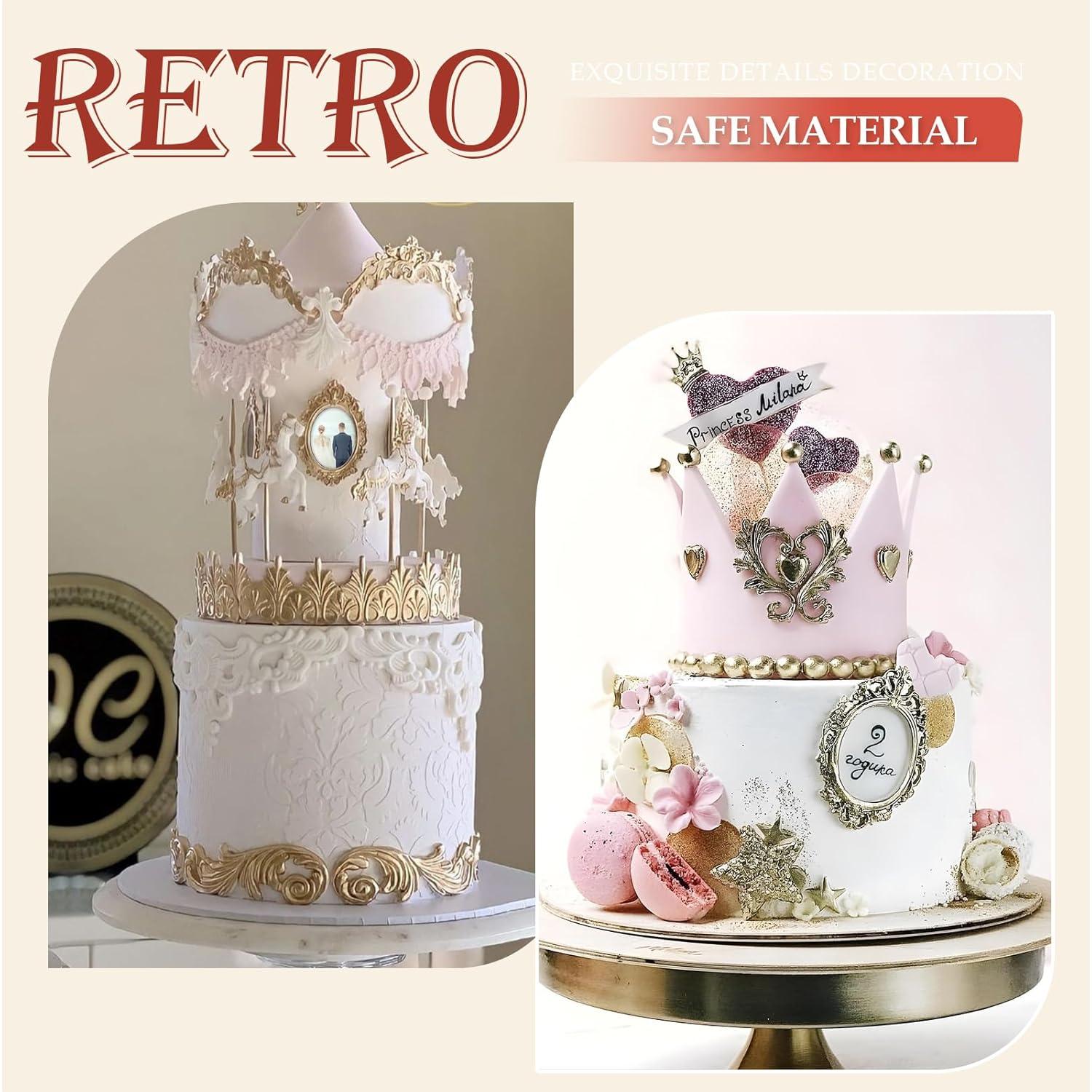 4 Moldes de Silicona para Marco de Foto JJUNW - Rosa