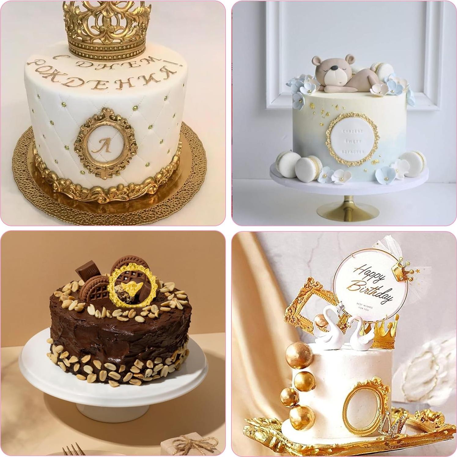 4 Moldes de Silicona para Marco de Foto JJUNW - Rosa