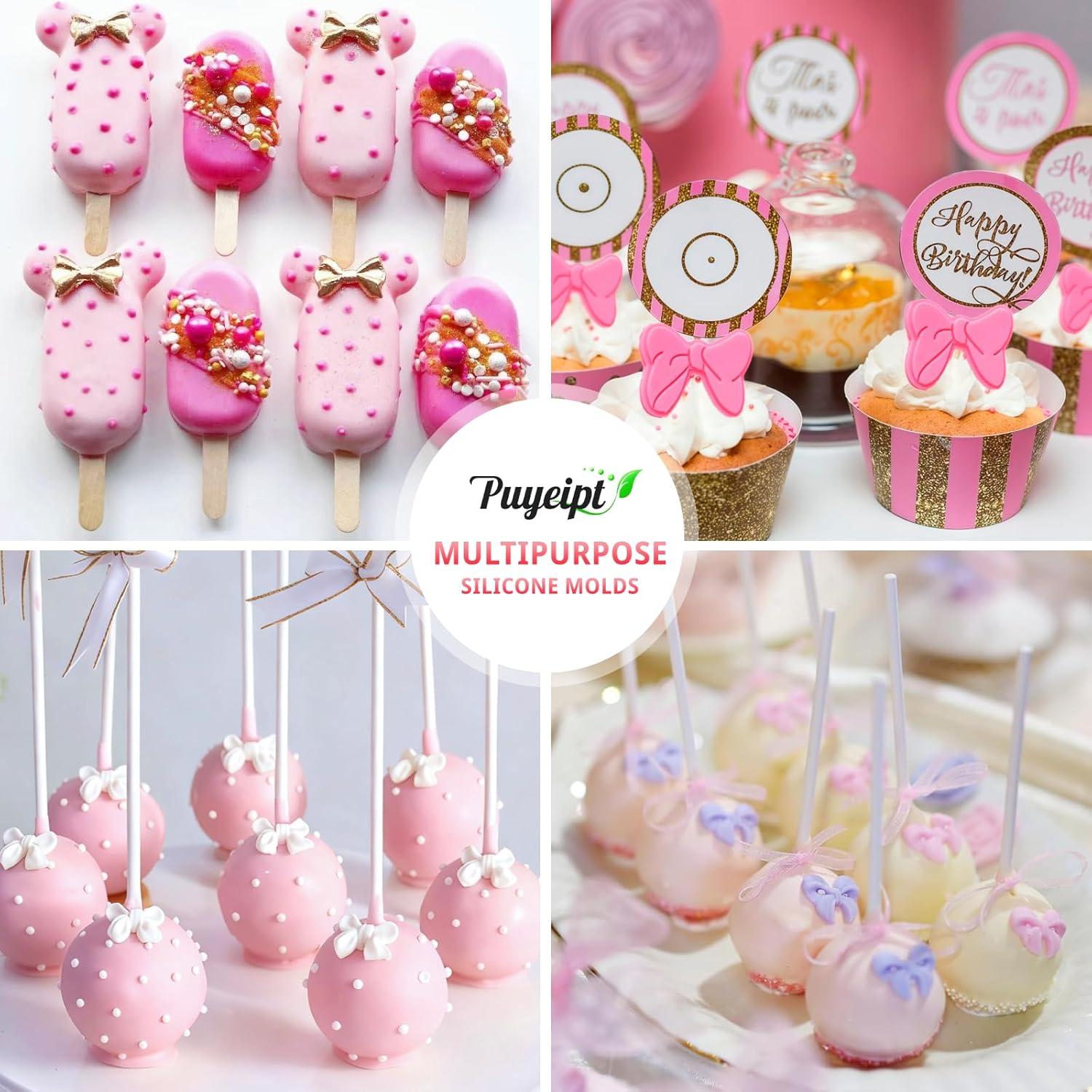 Molde de Silicona Mini para Lazos Puyeipt - 4 Piezas