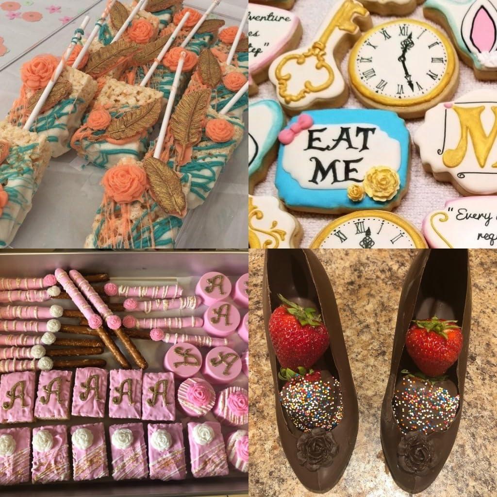 Molde de Silicona para Fondant RHLOVY - Flores y Lazos