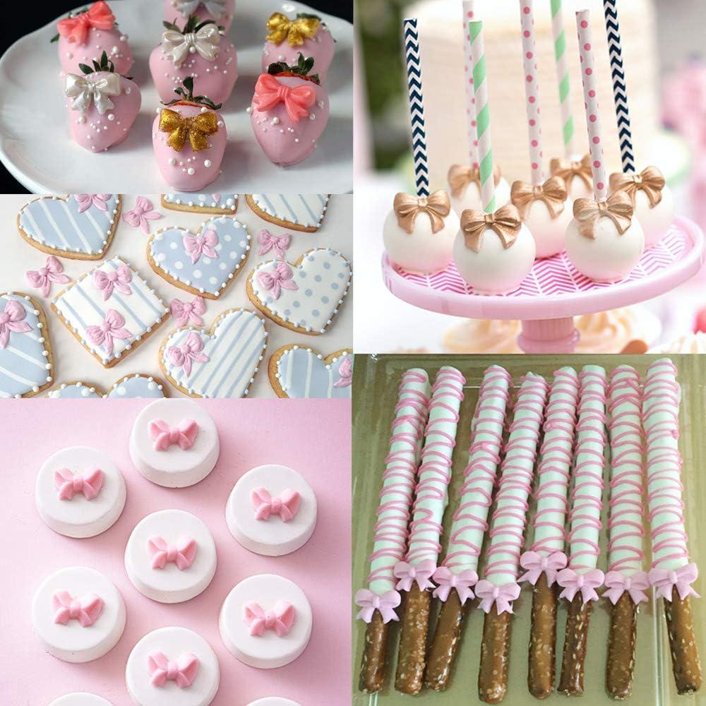 Molde de Silicona para Fondant Lazo Rosa Awgusu 2PCS