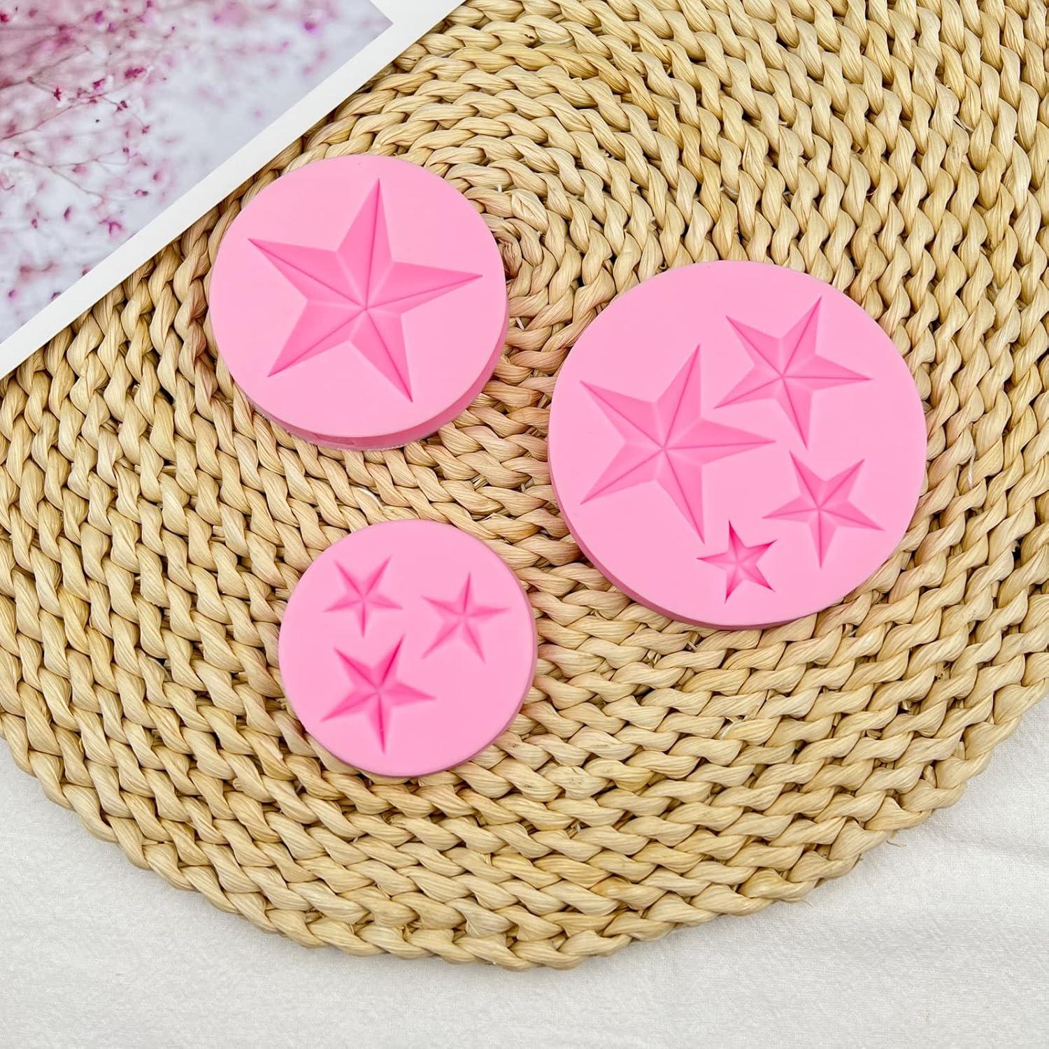 Molde de Silicona para Fondant Estrella 3 Pcs ICOCONG